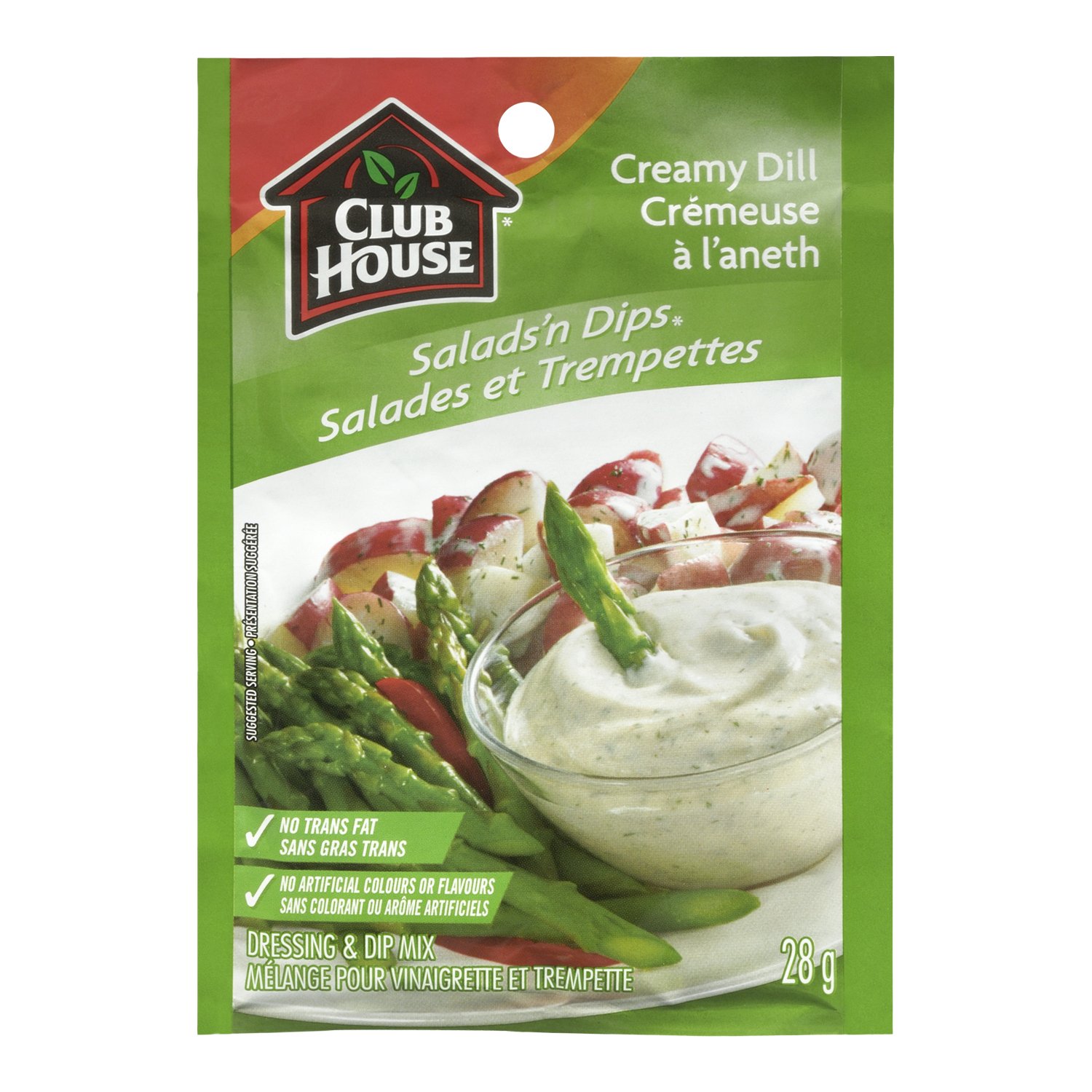 Club House cremig Dill Dressing & Dip Mix, 28g, (importiert aus Kanada