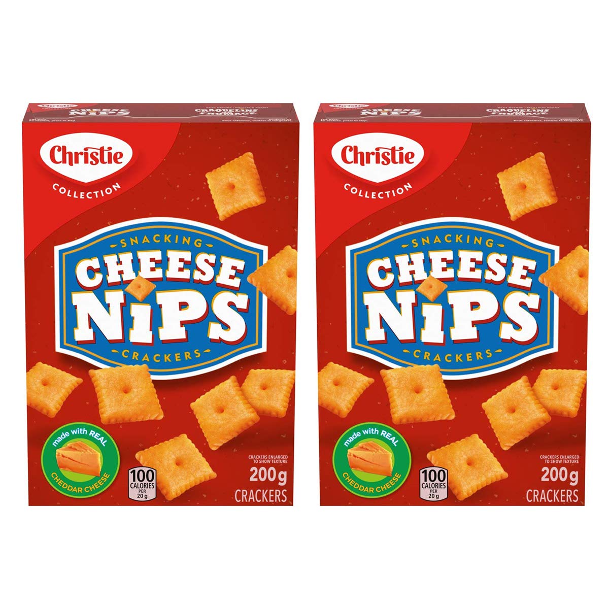 Christie Cheese Nips Cheddar Baked Snack Crackers 200g 7 05oz 2 Pk Canadian Ebay