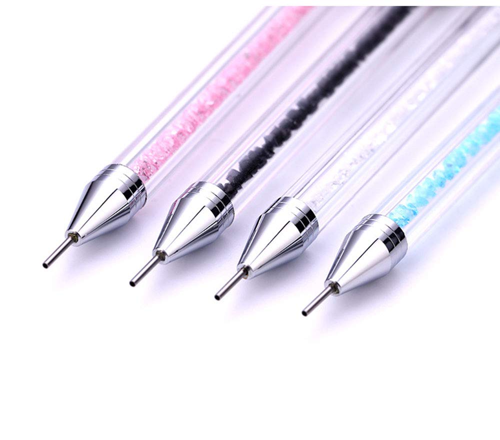 Vivid Nails Dual-Ended Nail Rhinestone Picker Wax Tip Pen Pick Up Applicator