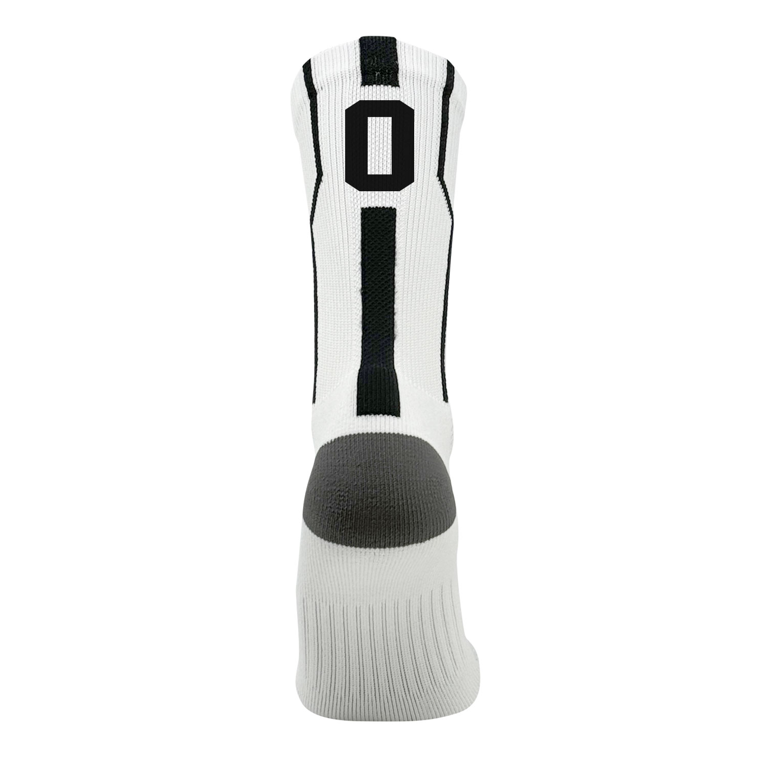 Id Jersey Number Single Crew Sock - White, Black
