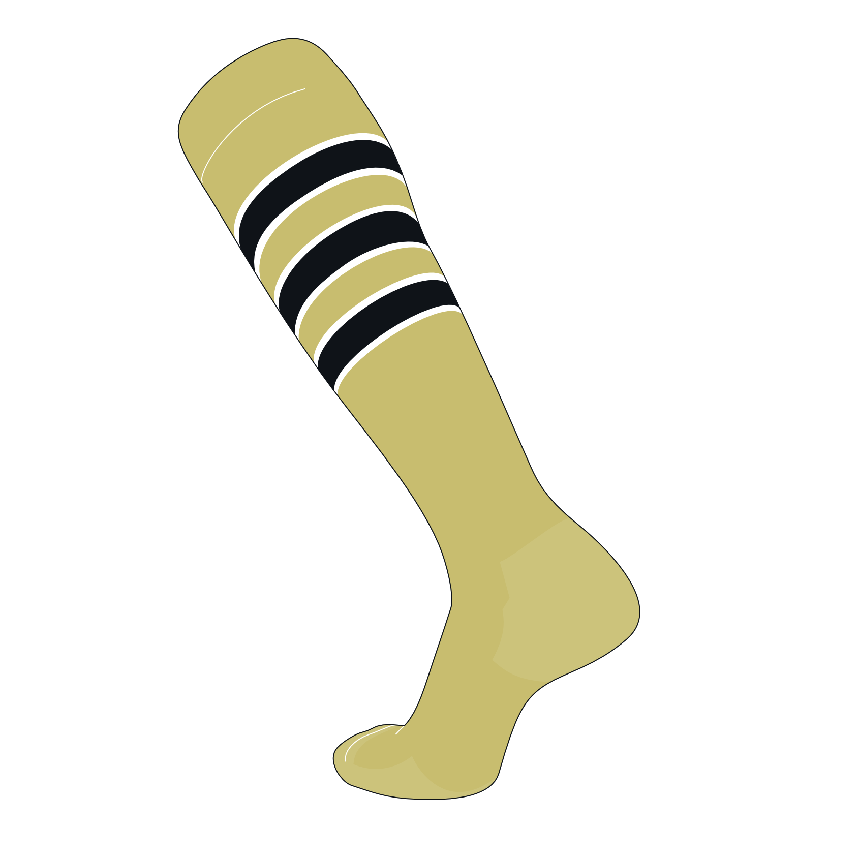 white knee high baseball socks
