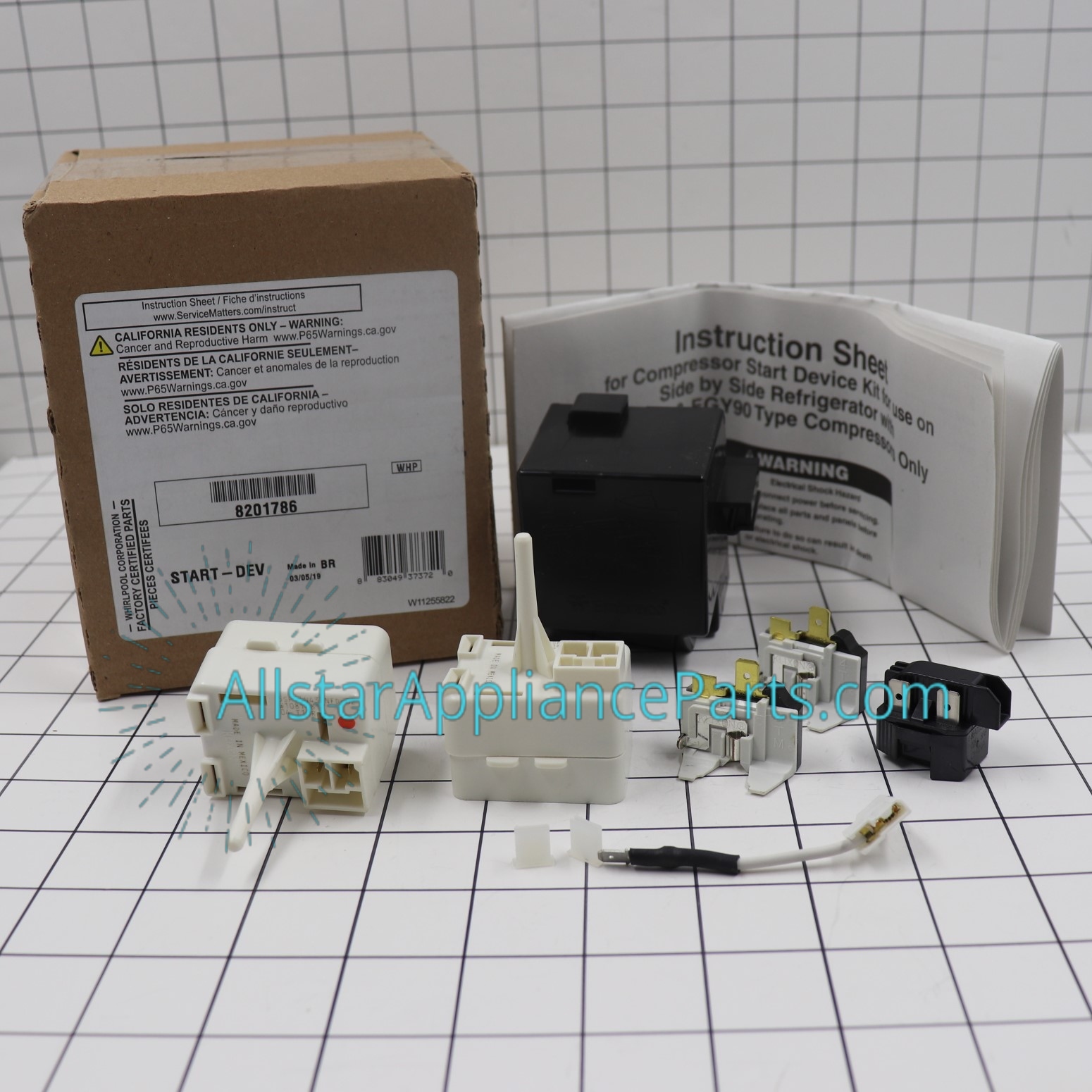 Whirlpool Refrigerator Relay and Overload Kit 8201786 eBay
