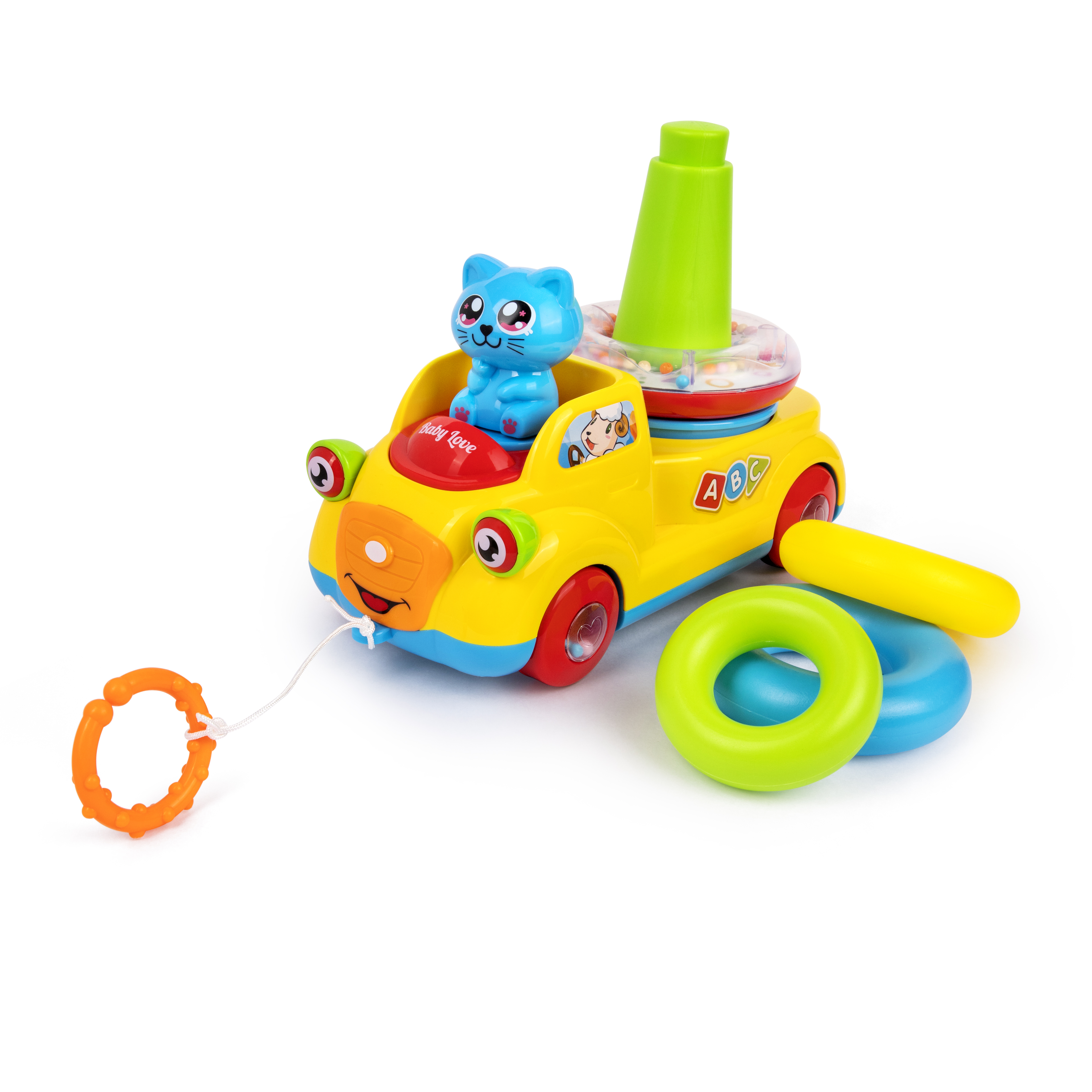 rolling rings sensory toy
