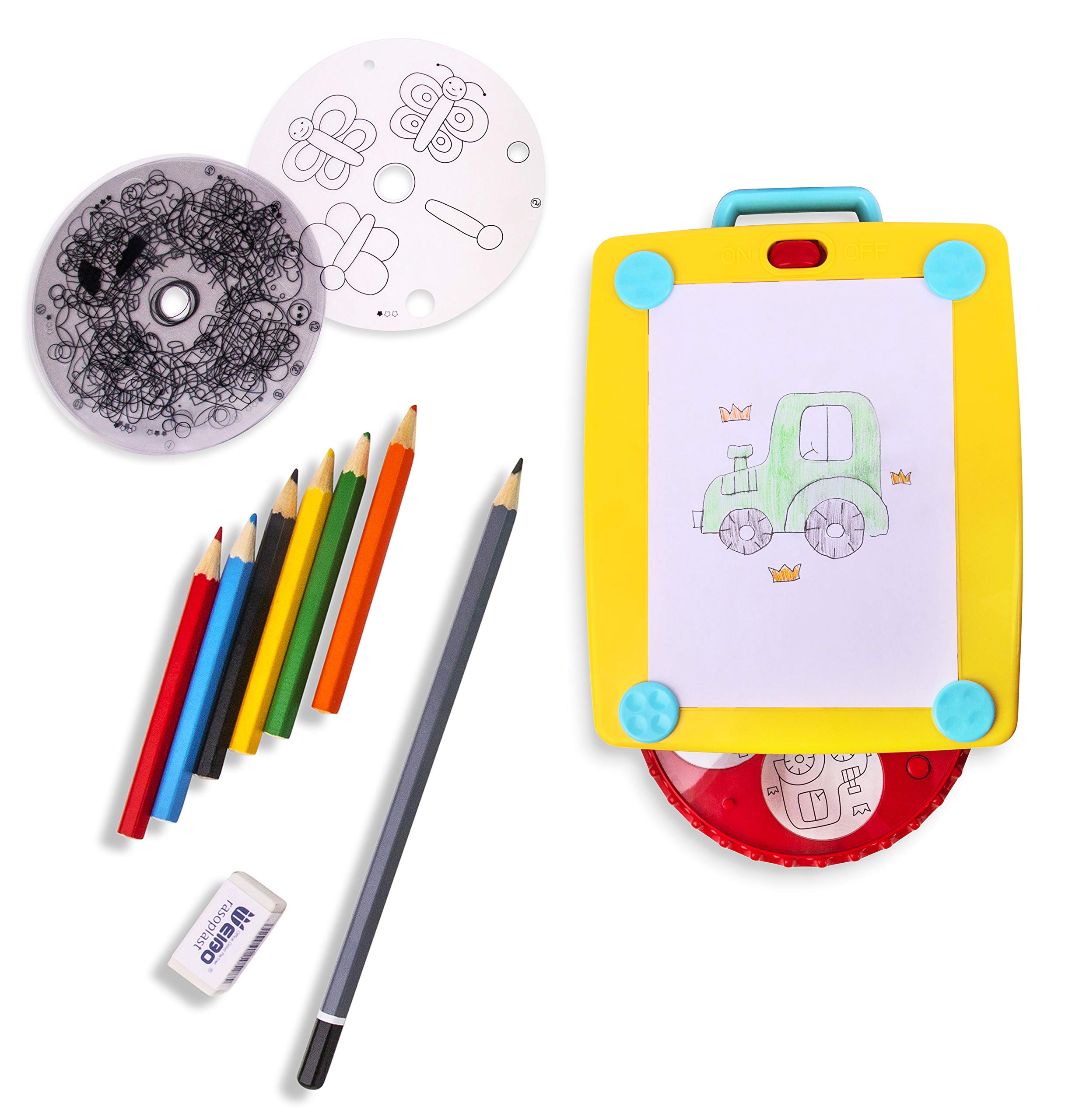 Playkidiz Colorate Jr. Light Up Tracing Tablet, Creative Coloring Pad