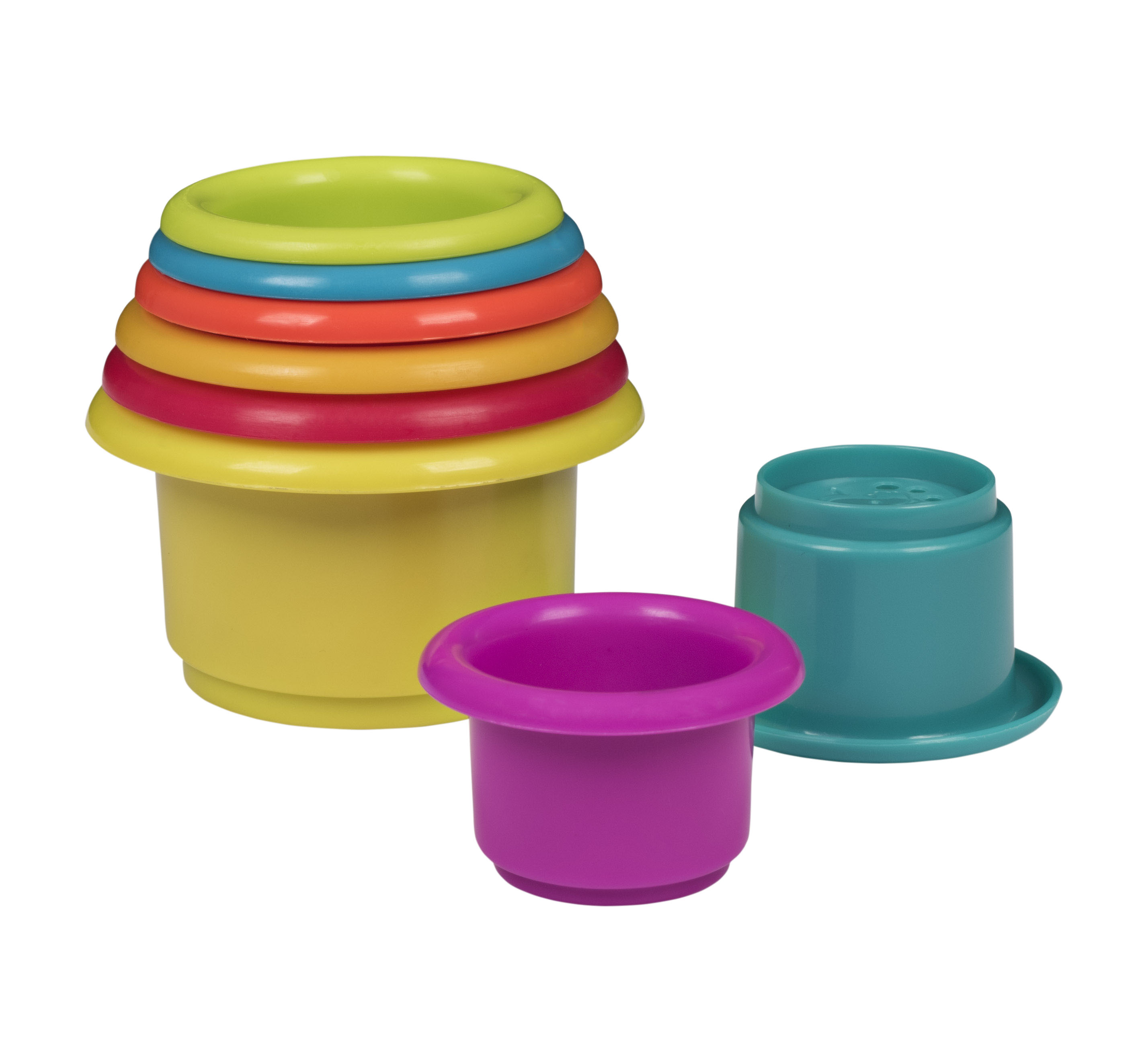 DIS-Playkidz: Rainbow Stacking & Nesting Cups Baby Building Set. 8 ...