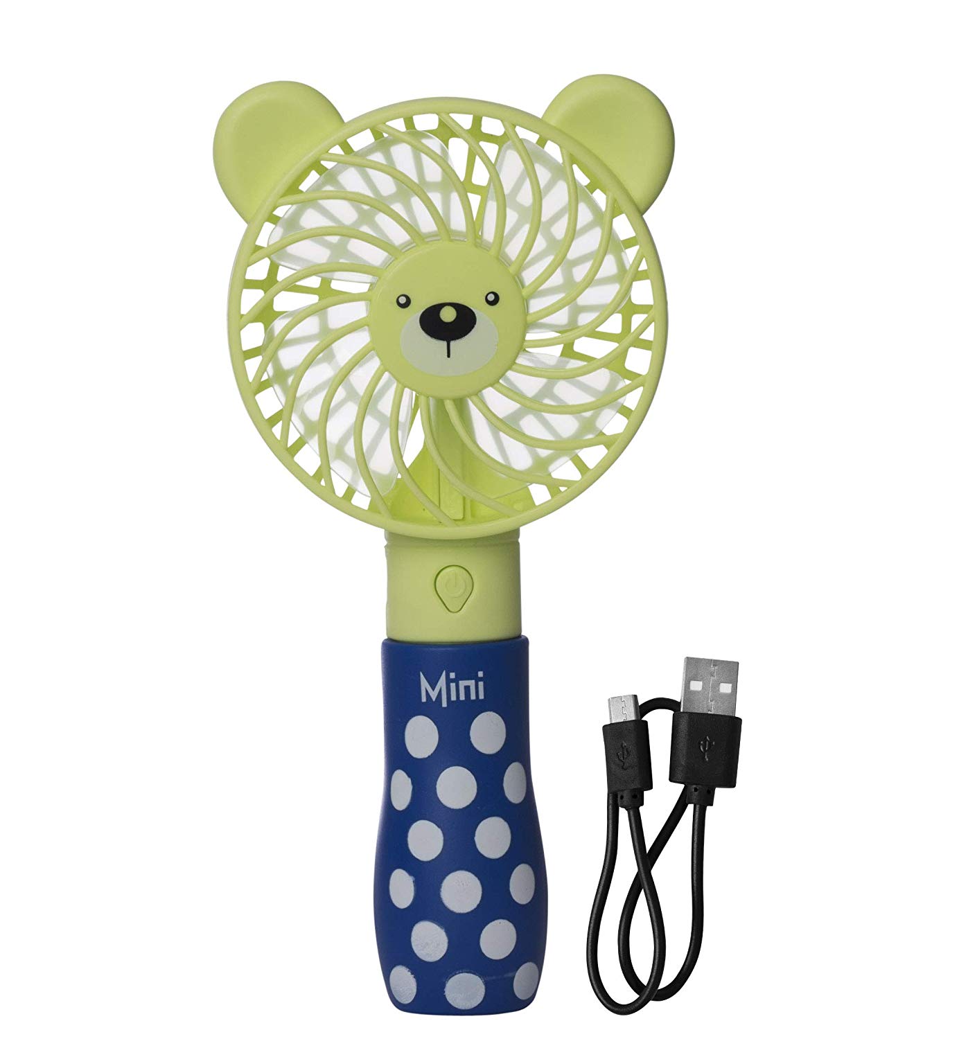 Kidstech Mini Hand Held Fan - Operated with USB Rechargeable Battery ...