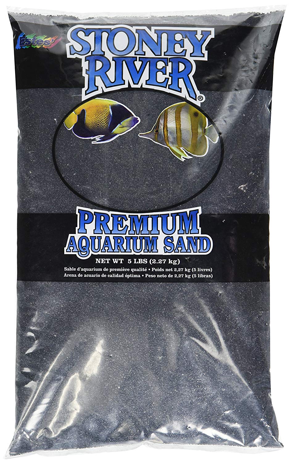 Estes Gravel Products AES06606 Este Marine Sand Black for Aquarium, 5