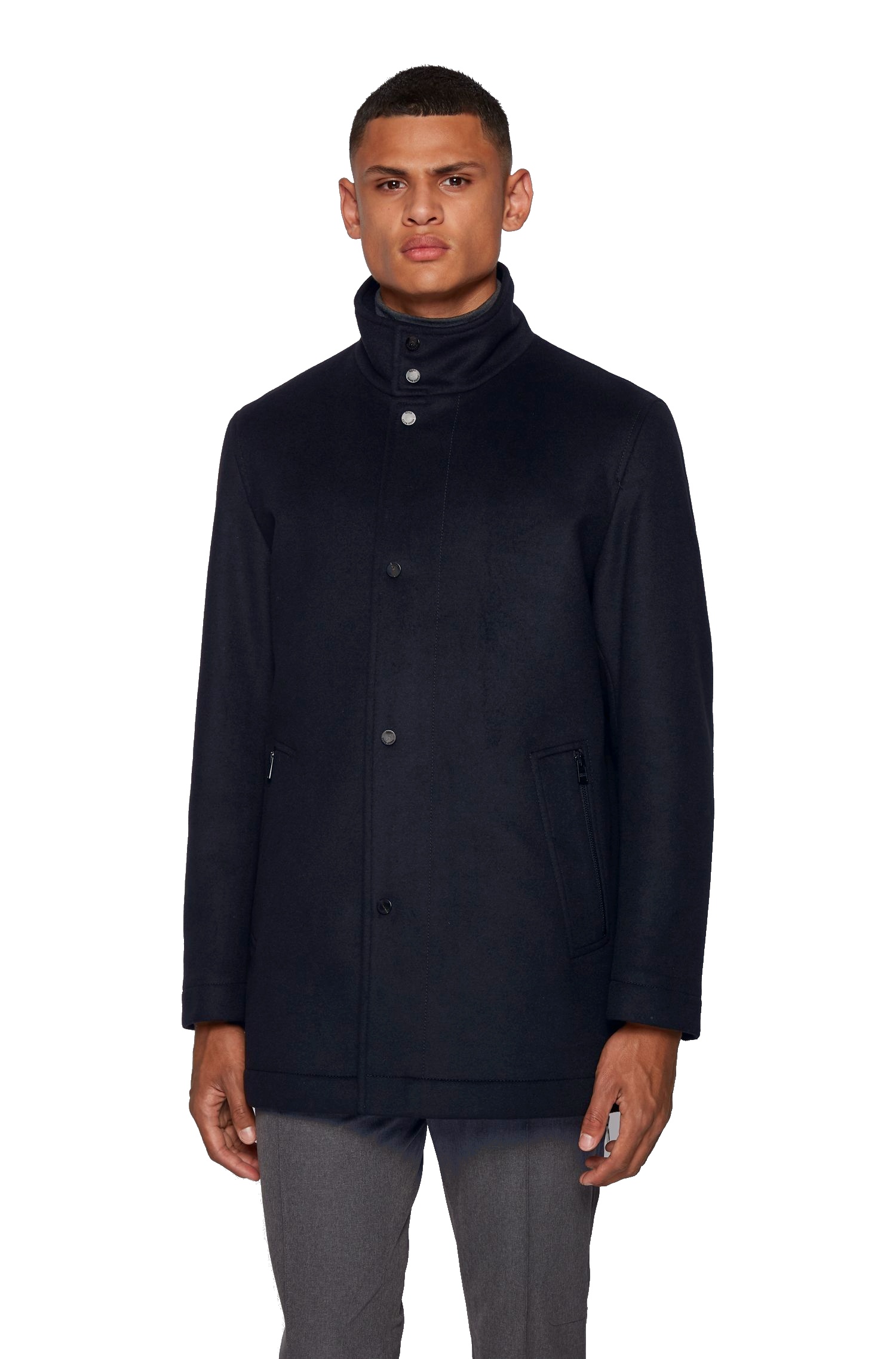 Hugo Boss Men's Camron3 Regular Fit Wool Coat | eBay