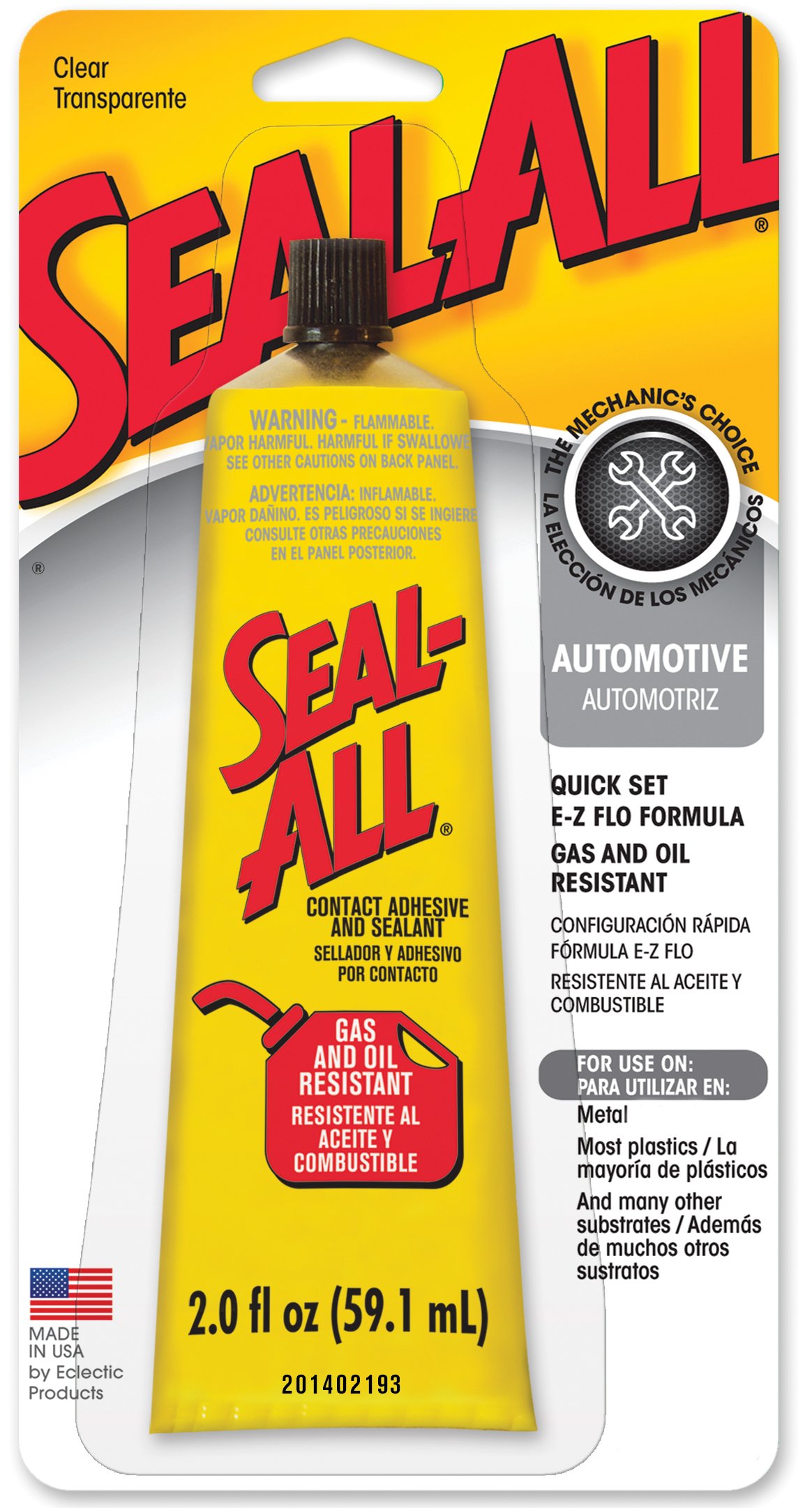 SealAll Contact Adhesive Sealant Gas Oil Resistant 2 fl oz eBay