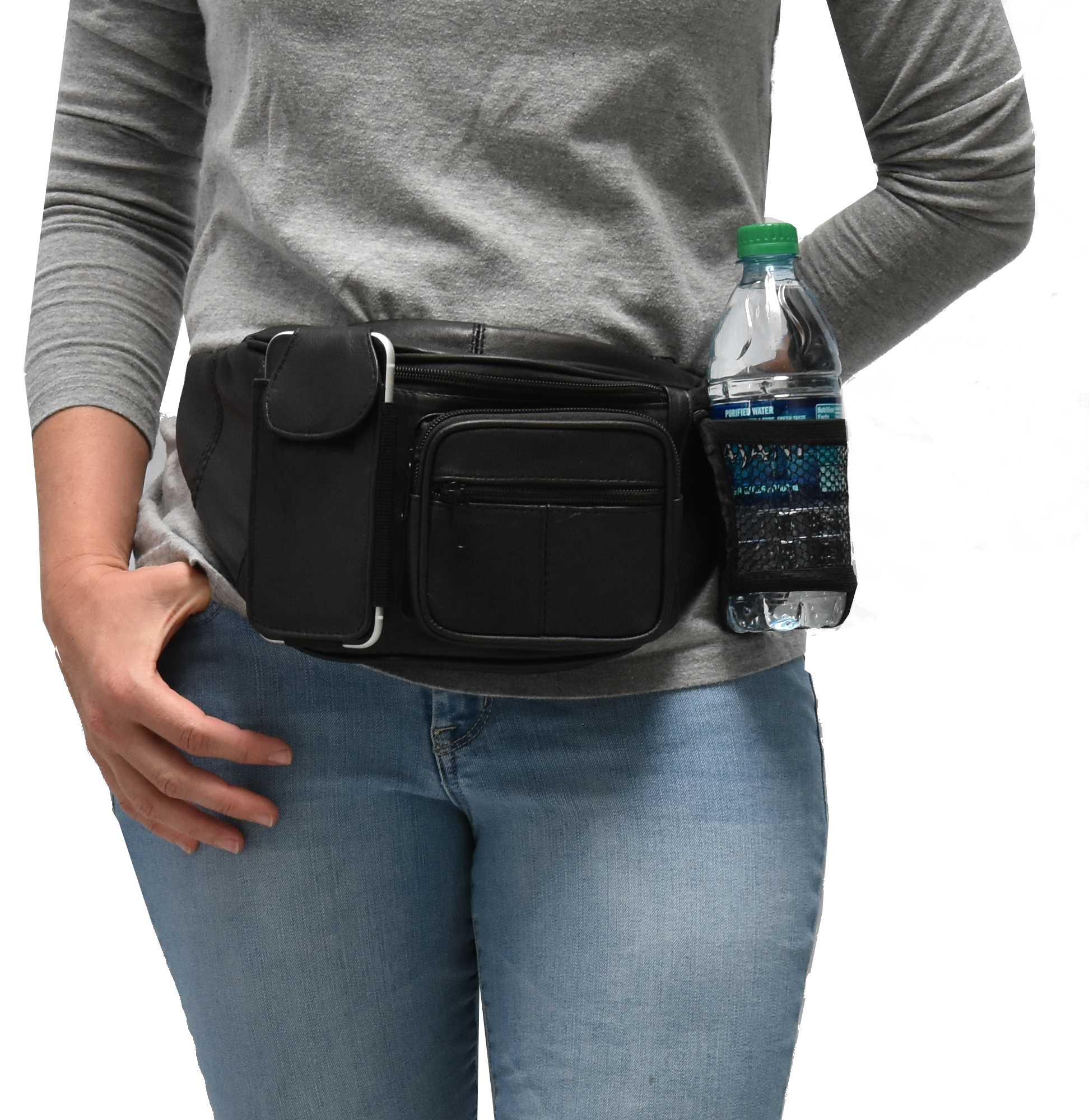 premium leather fanny pack