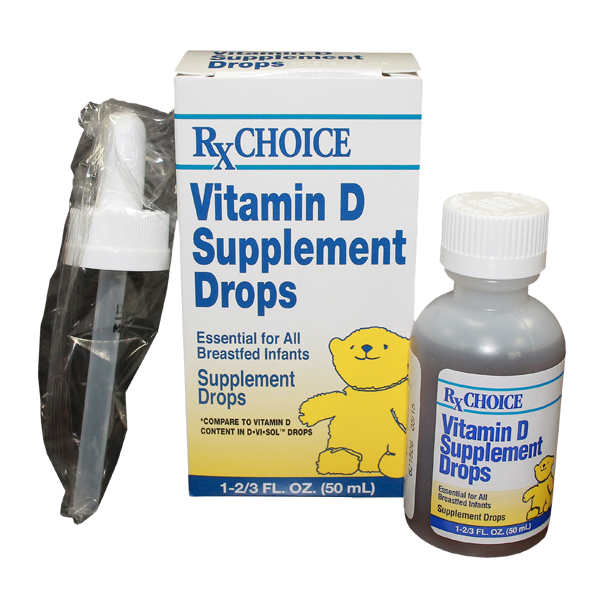 Rx Choice Vitamin D Supplement 400IU Drops 50 ML