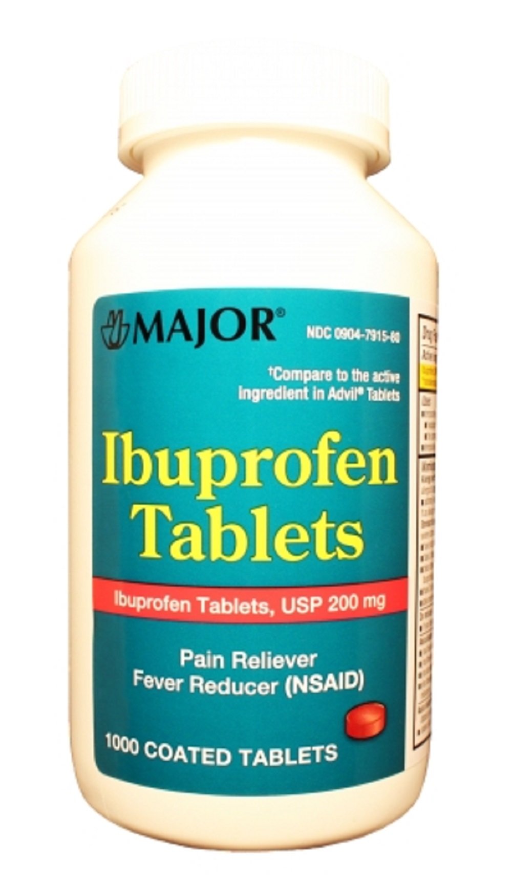 Ibuprofen 200MG 1000 COUNT TABLETS by MAJOR 309047915804 | eBay