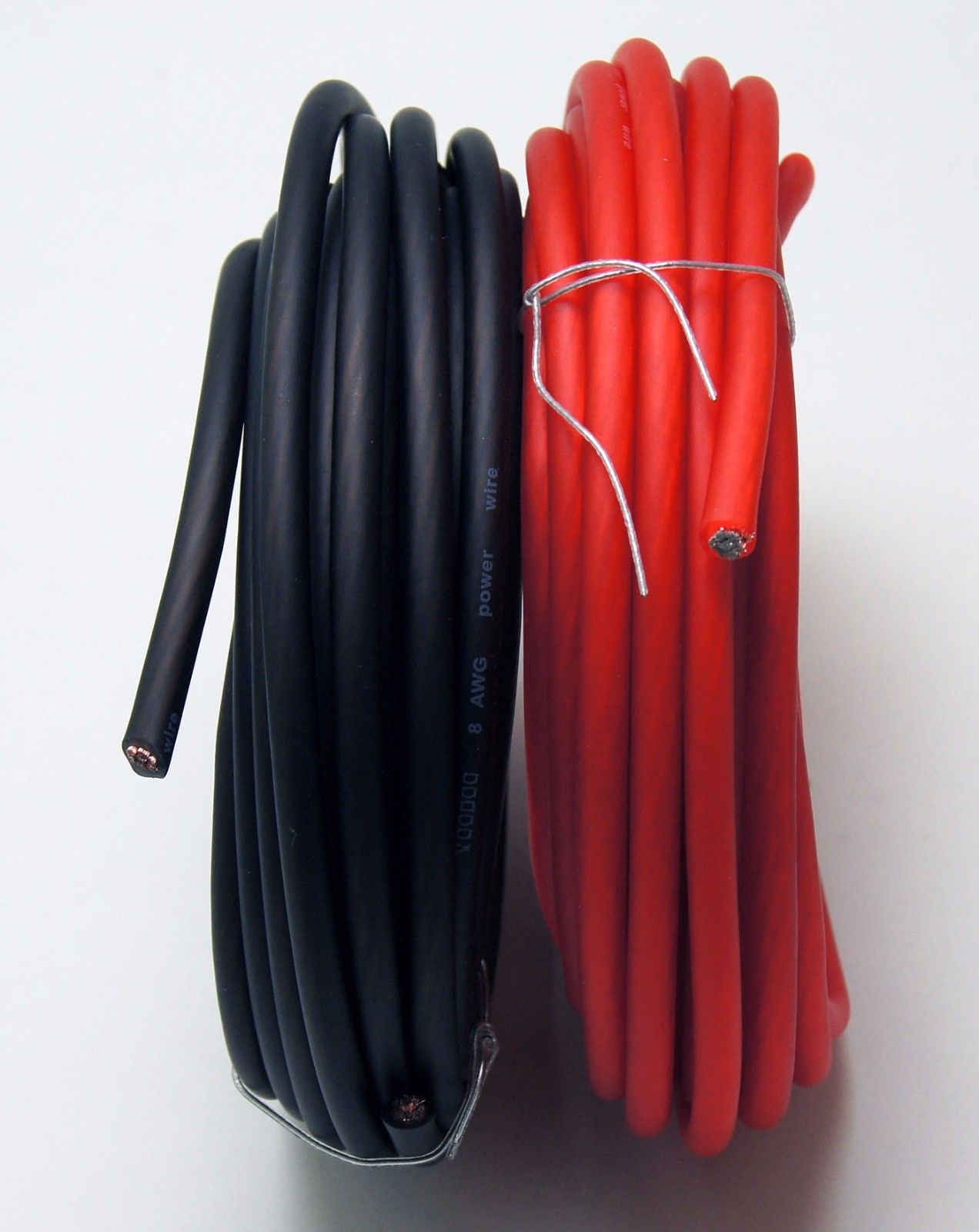 Cable de alimentación a tierra calibre 8 AWG ROJO/NEGRO vudú - Imagen 2 de 11