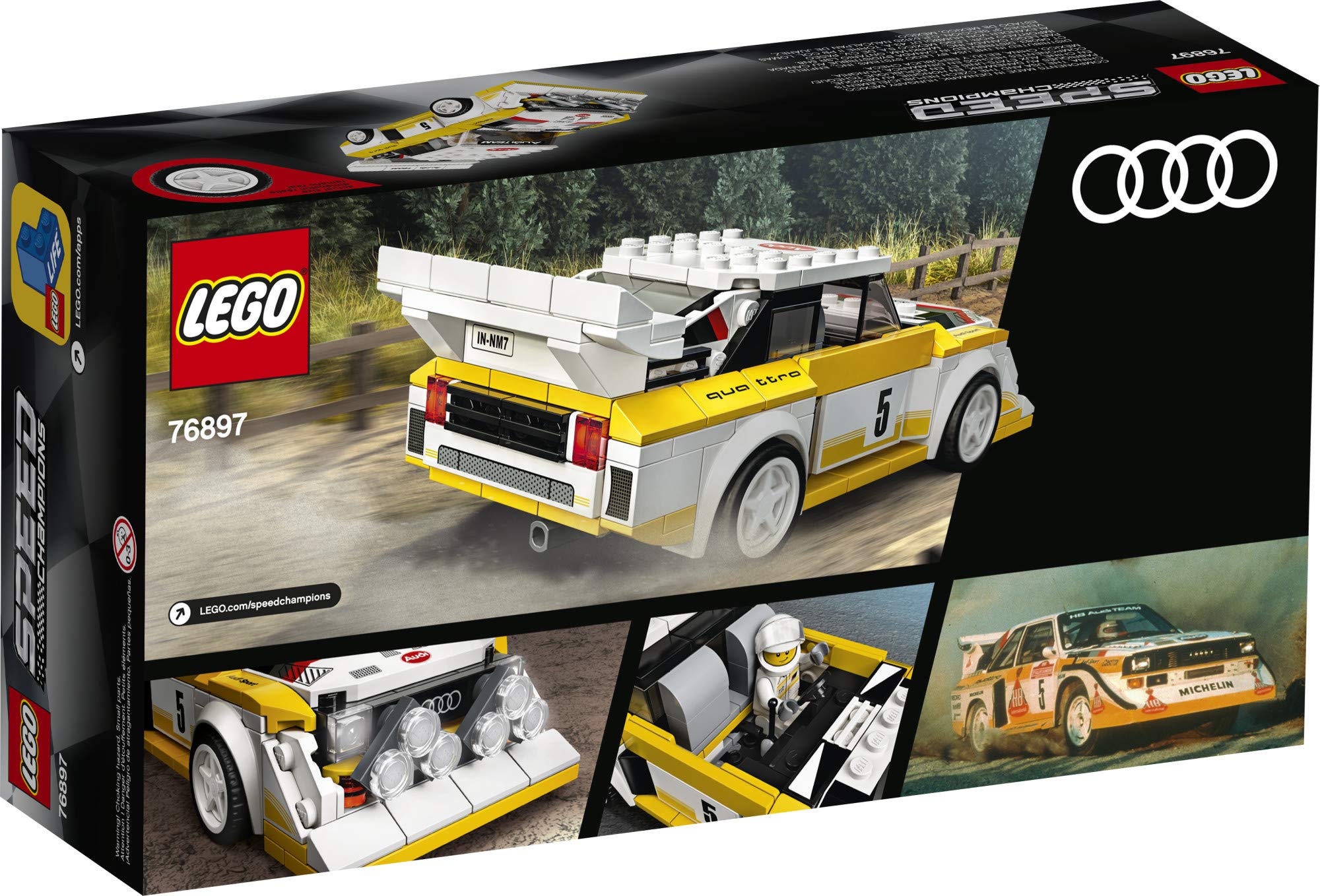 LEGO Speed Champions 1985 Audi Sport Quattro S1 76897 Toy Cars for