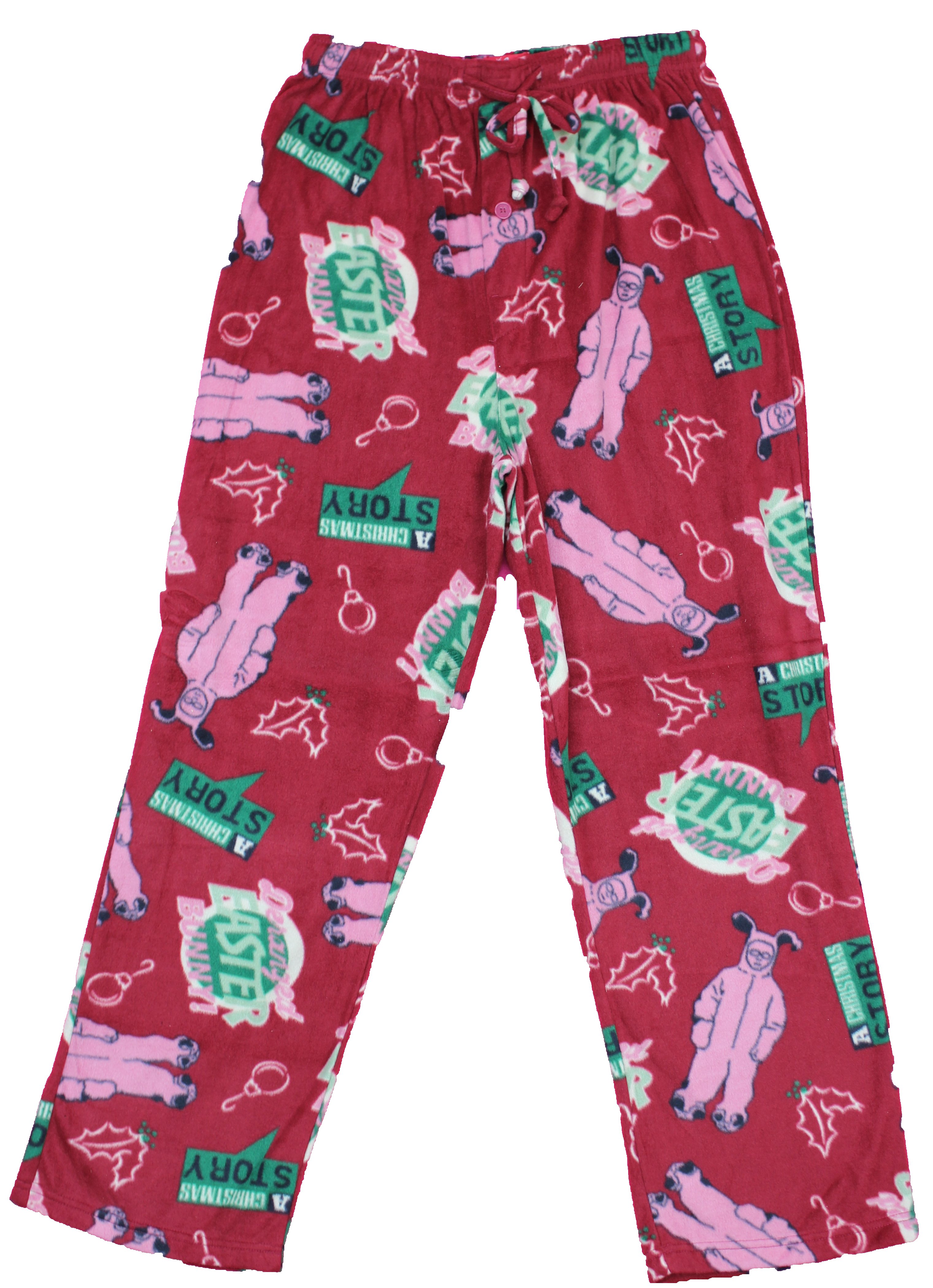 Christmas Story Ralphie Allover Fleece Mens Lounge Pajama Pants