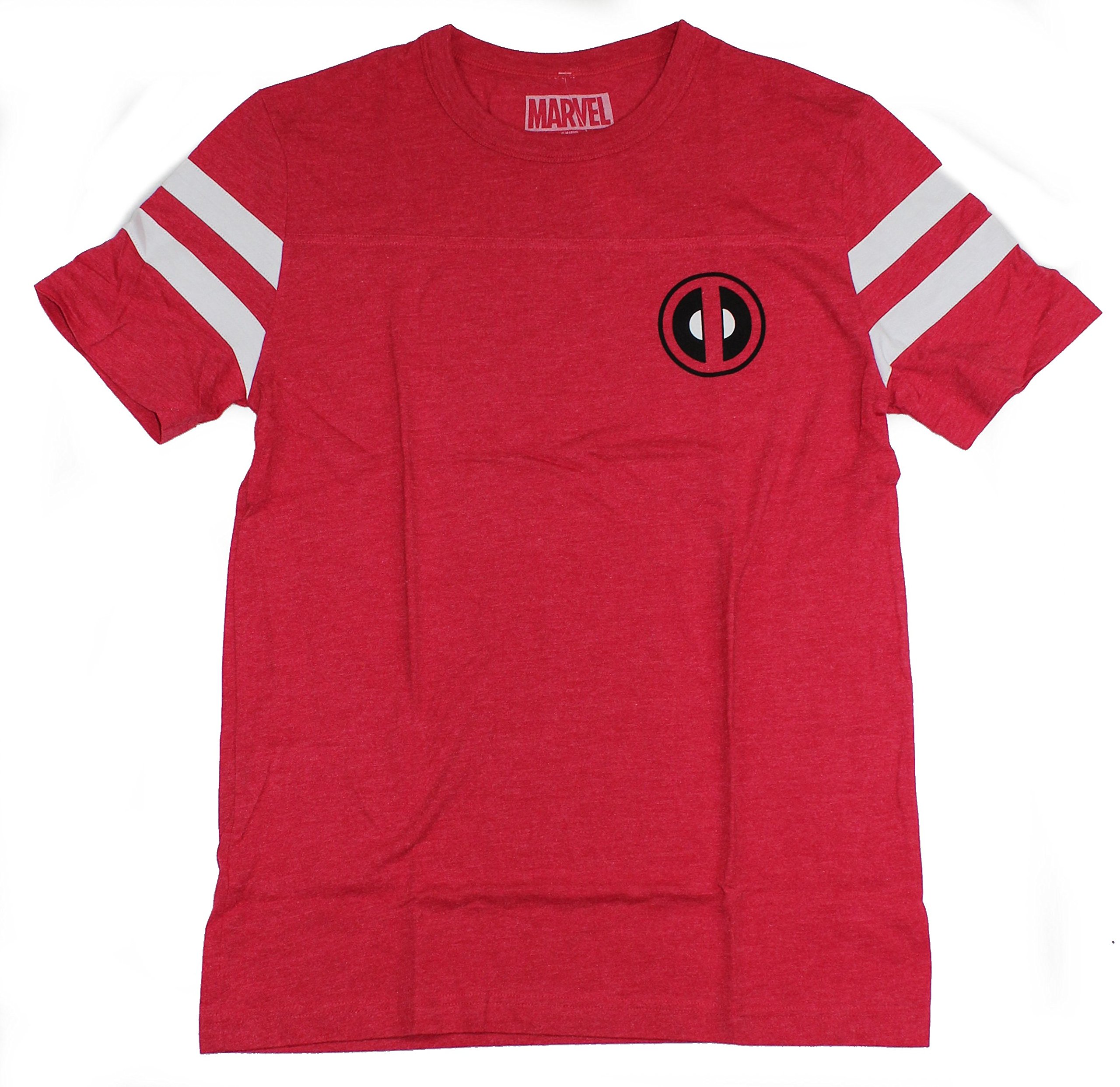 Deadpool Marvel Adult New T-Shirt - Lapel logo Wade Wilson