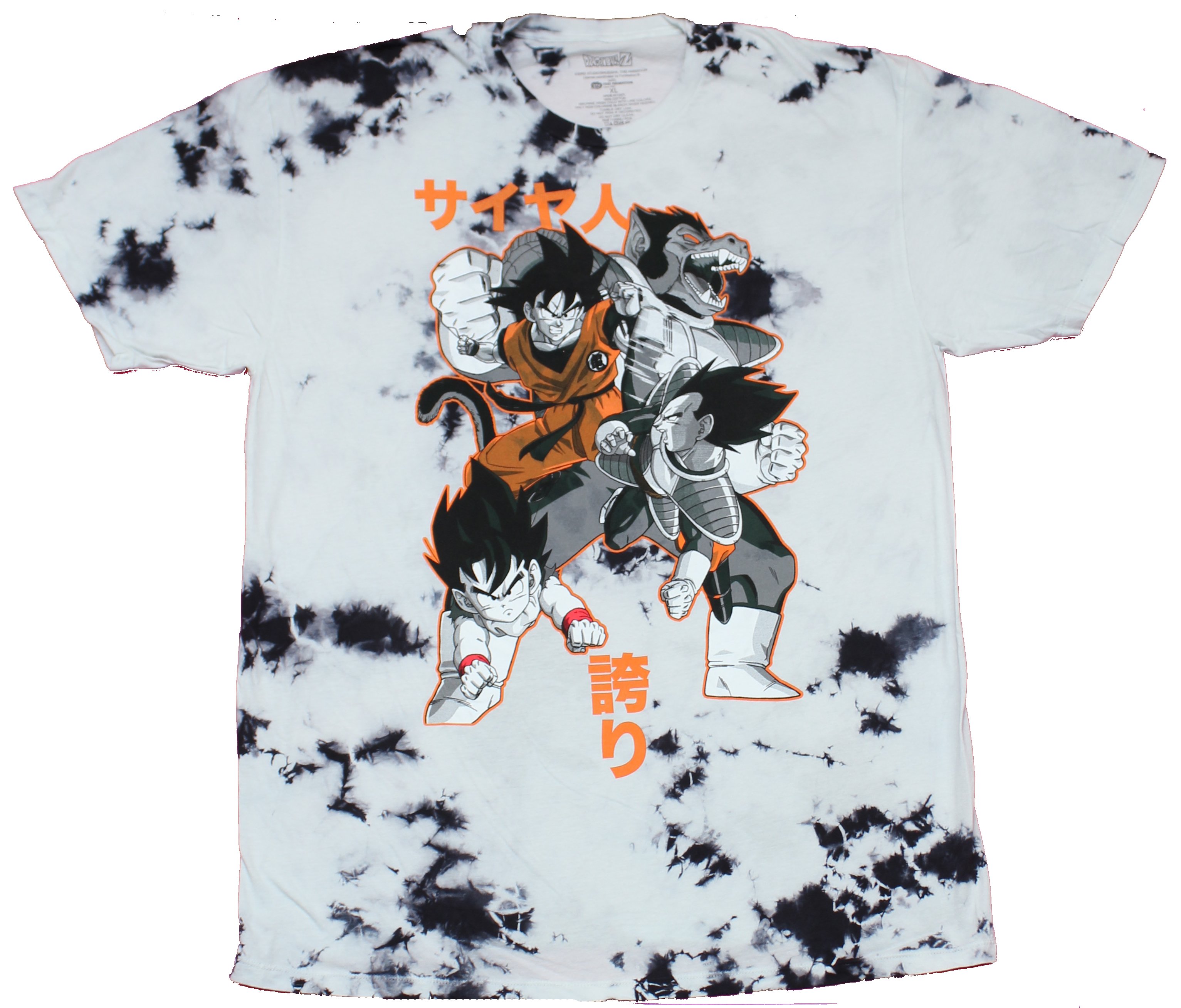 A BATHING APExドラゴンボールZ VEGETA GOKU TEE Tシャツ 白 S Dragon Ball Z Adult New T-Shirt - Goku & Vegeta Wolf Attack