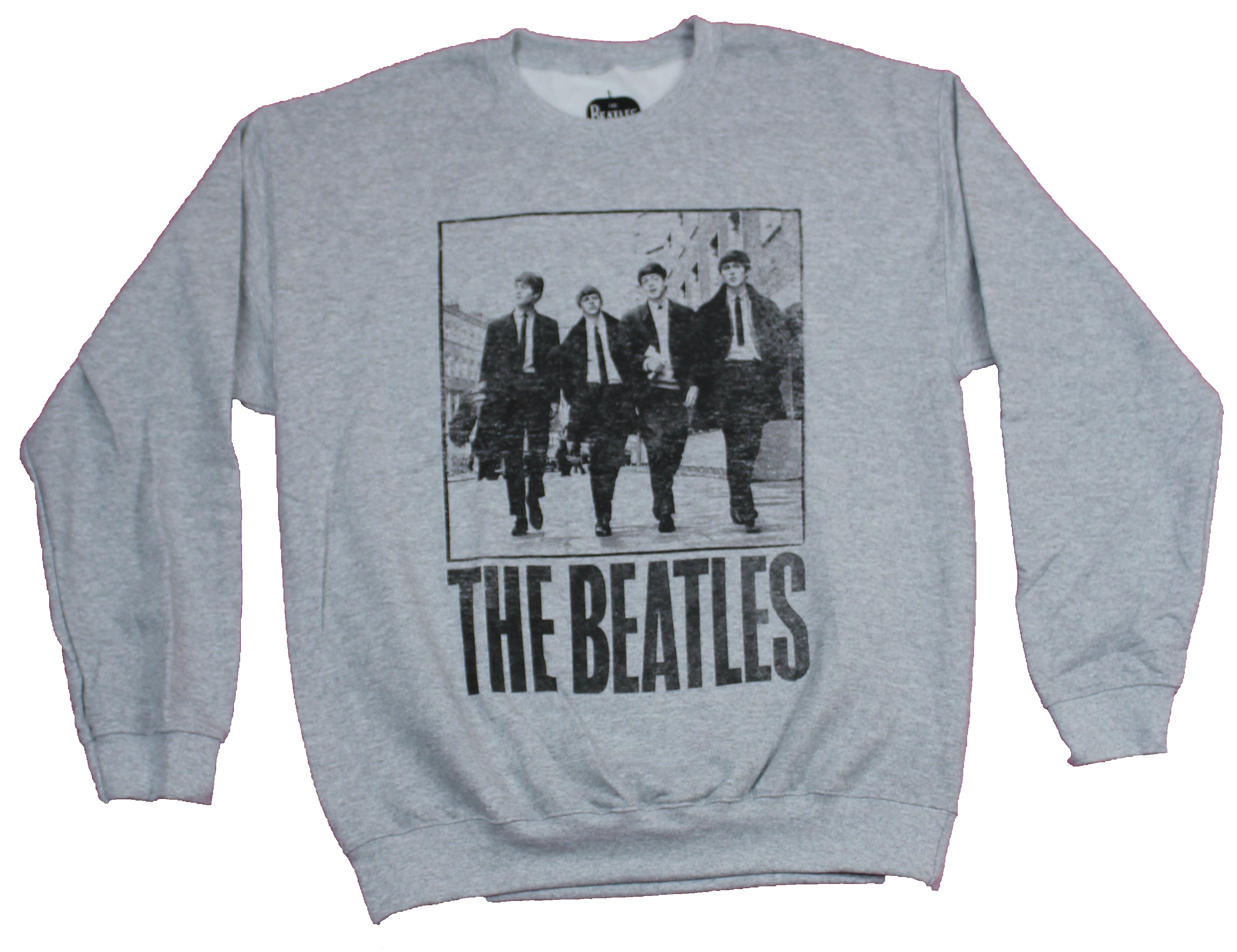 The Beatles Mens Sweatshirt - Young Beatles Distressed B & W ...
