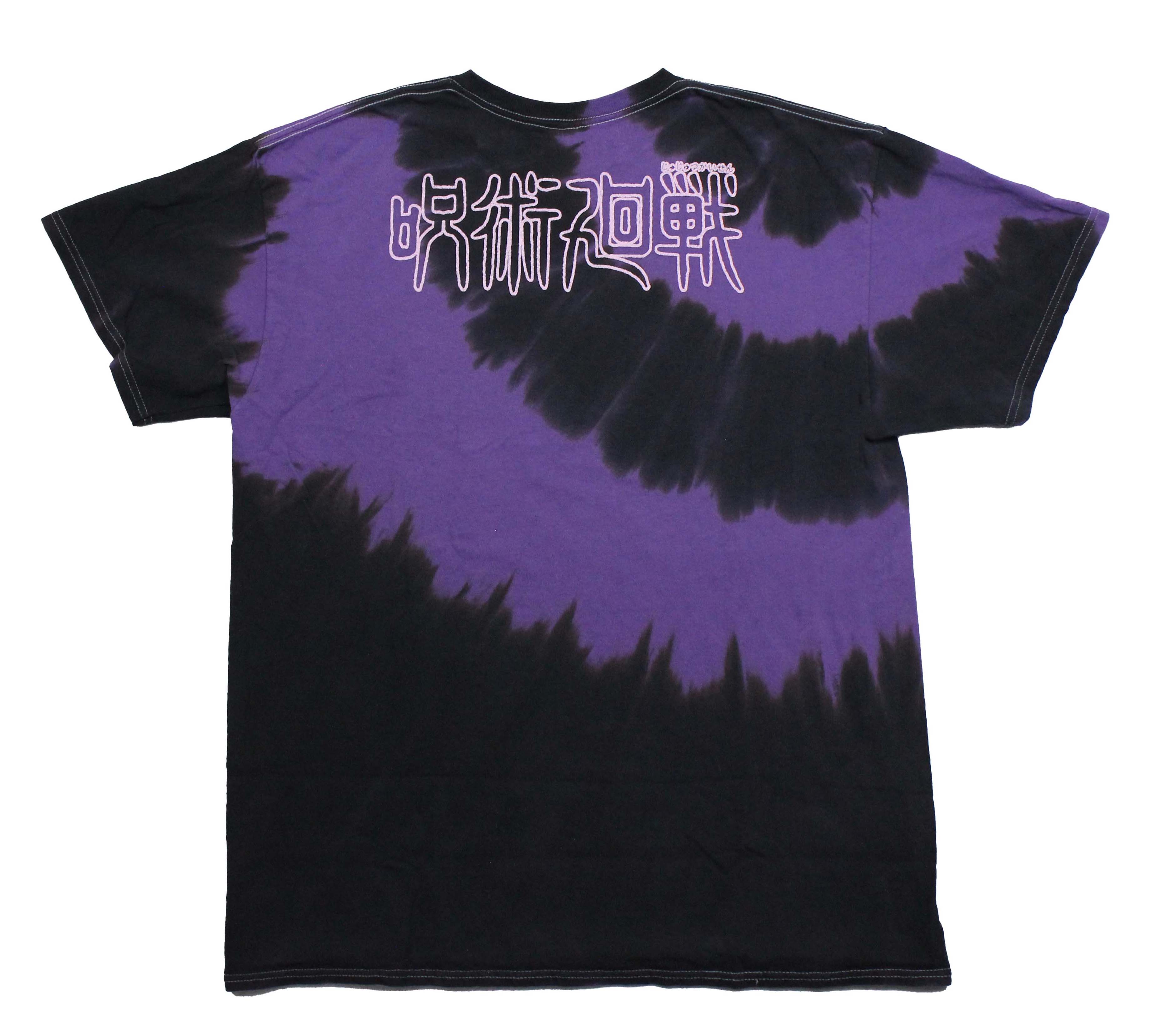 sato　sweet heart shirt12-18m Satoru Gojo Hollow Purple Stone Wash T-Shirt - Jujutsu