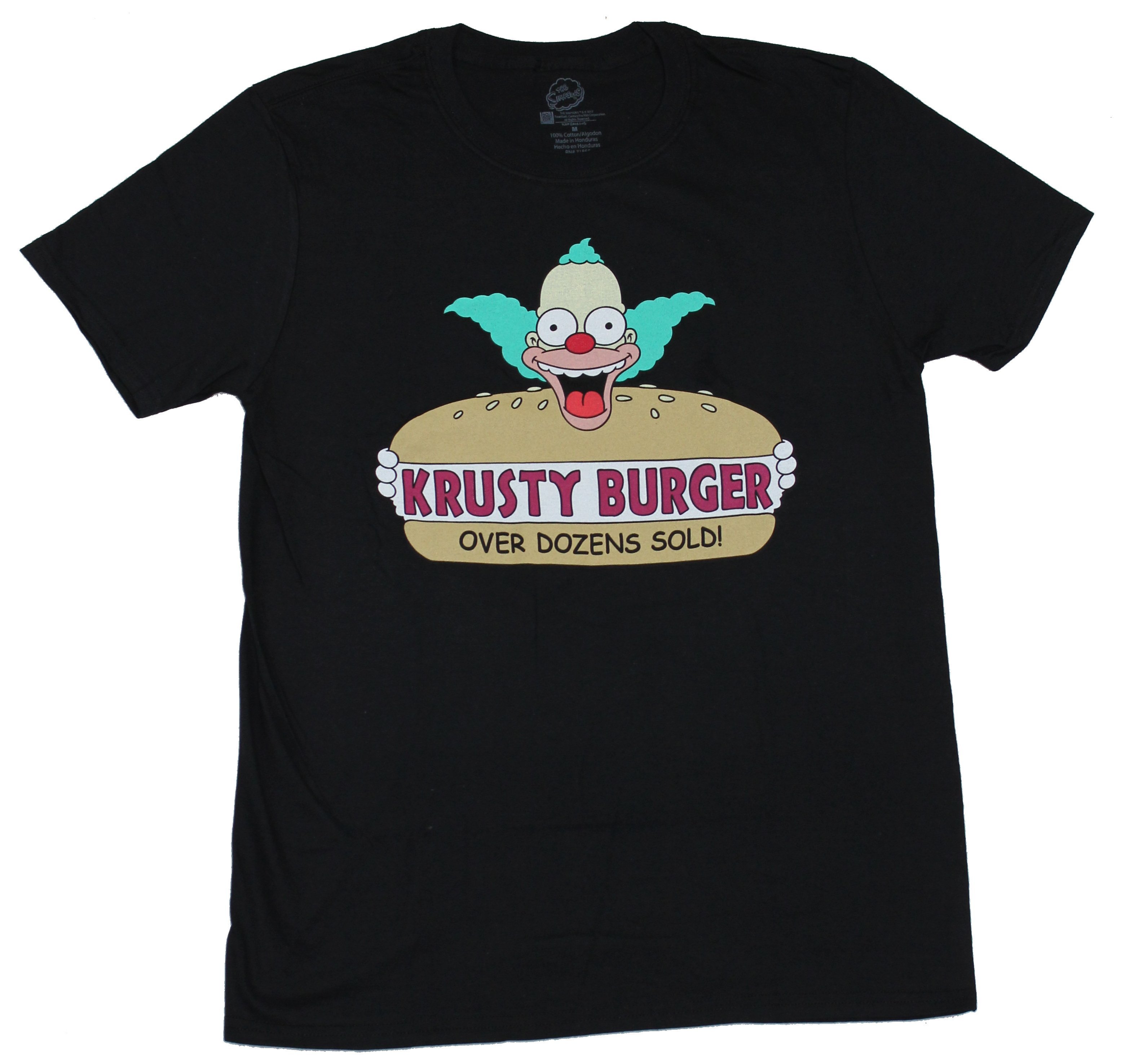 ⭐︎⭐︎⭐︎ The Simpsons Adult New T-Shirt - Krusty Burger Over Dozens