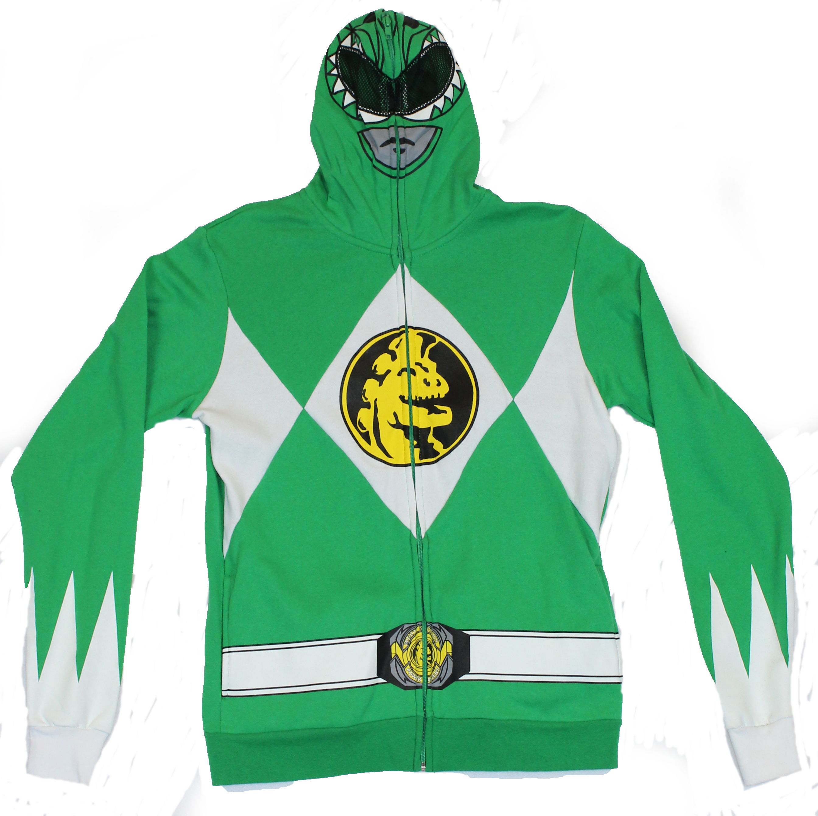 Mighty Morphin Power Rangers Mens Hoodie Sweatshirt - Green Ranger Full ...