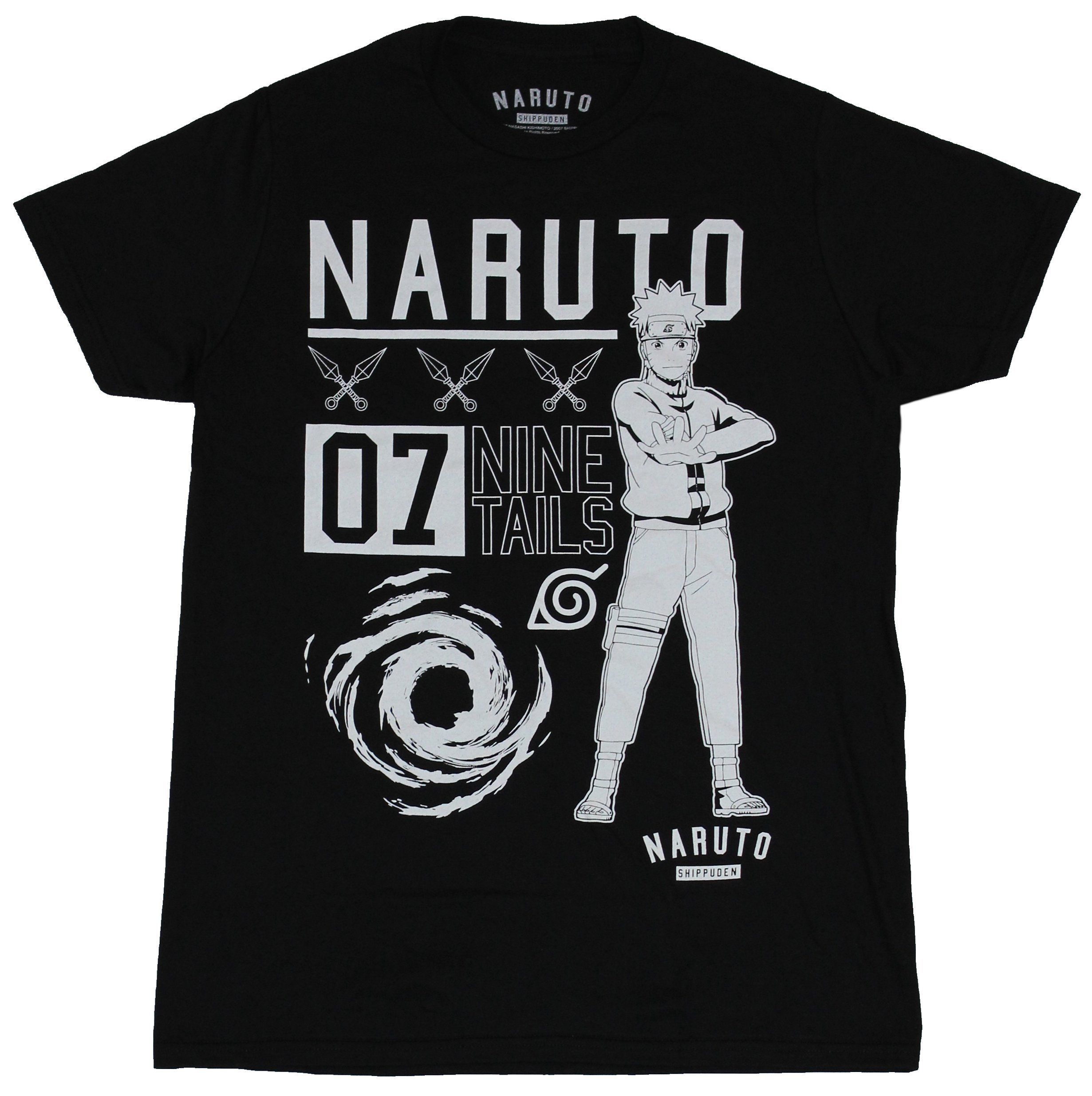 Naruto Shippuden Adult New T-Shirt - Naruto Standing Proud 07 Nine