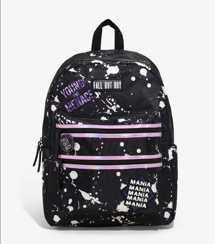 Fall Out Boy Paint Splatter Mania Backpack | eBay