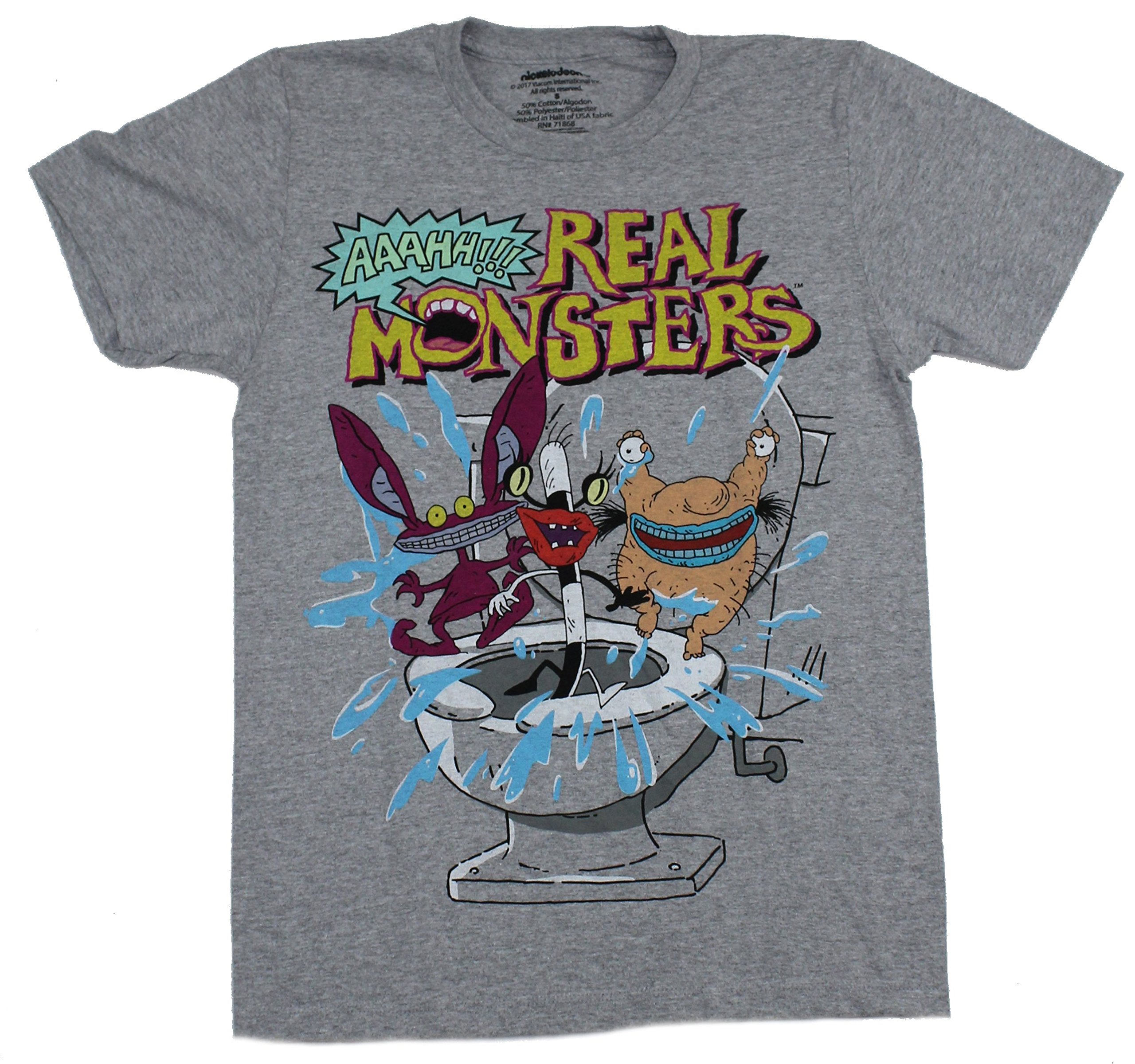 Real Monsters Mens T-Shirt - Original Cartoon Group Under Logo | eBay