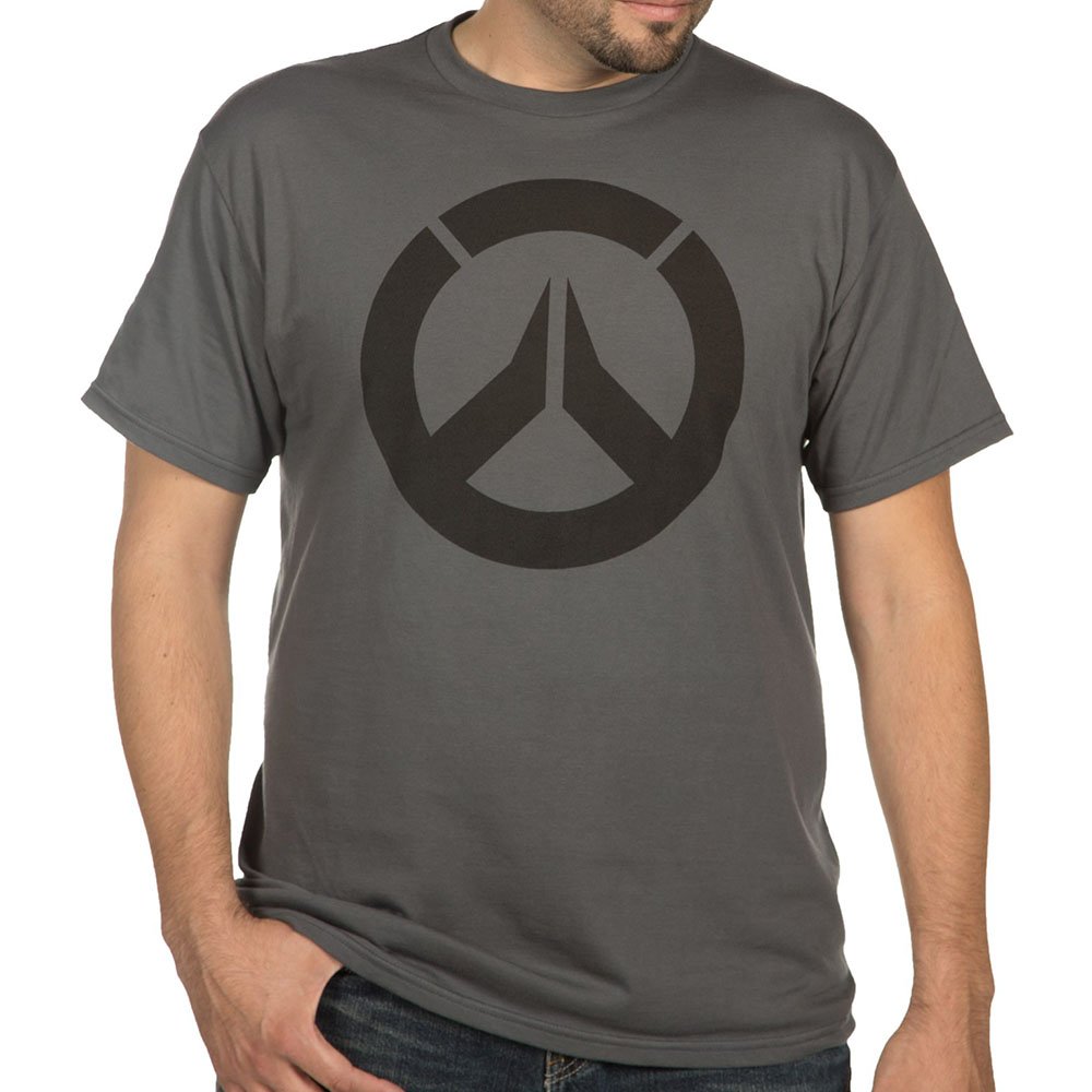Overwatch Mens T-Shirt – Simple Circle Logo Front & Back Image