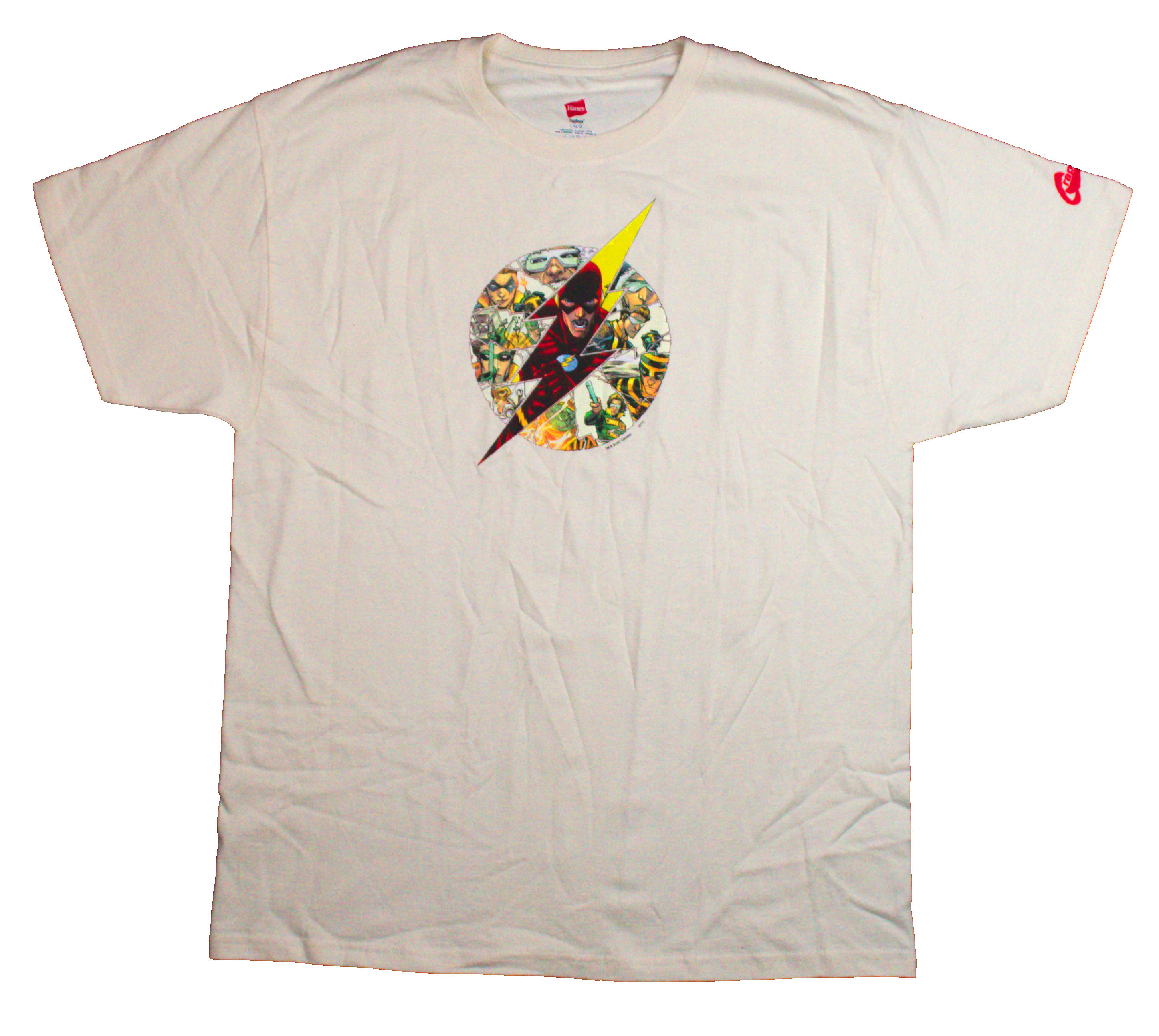 Deadstock NOS vintage Flash tee from Graphitti Designs — a genuine time-capsule comic book collectible, never worn, still tagged.