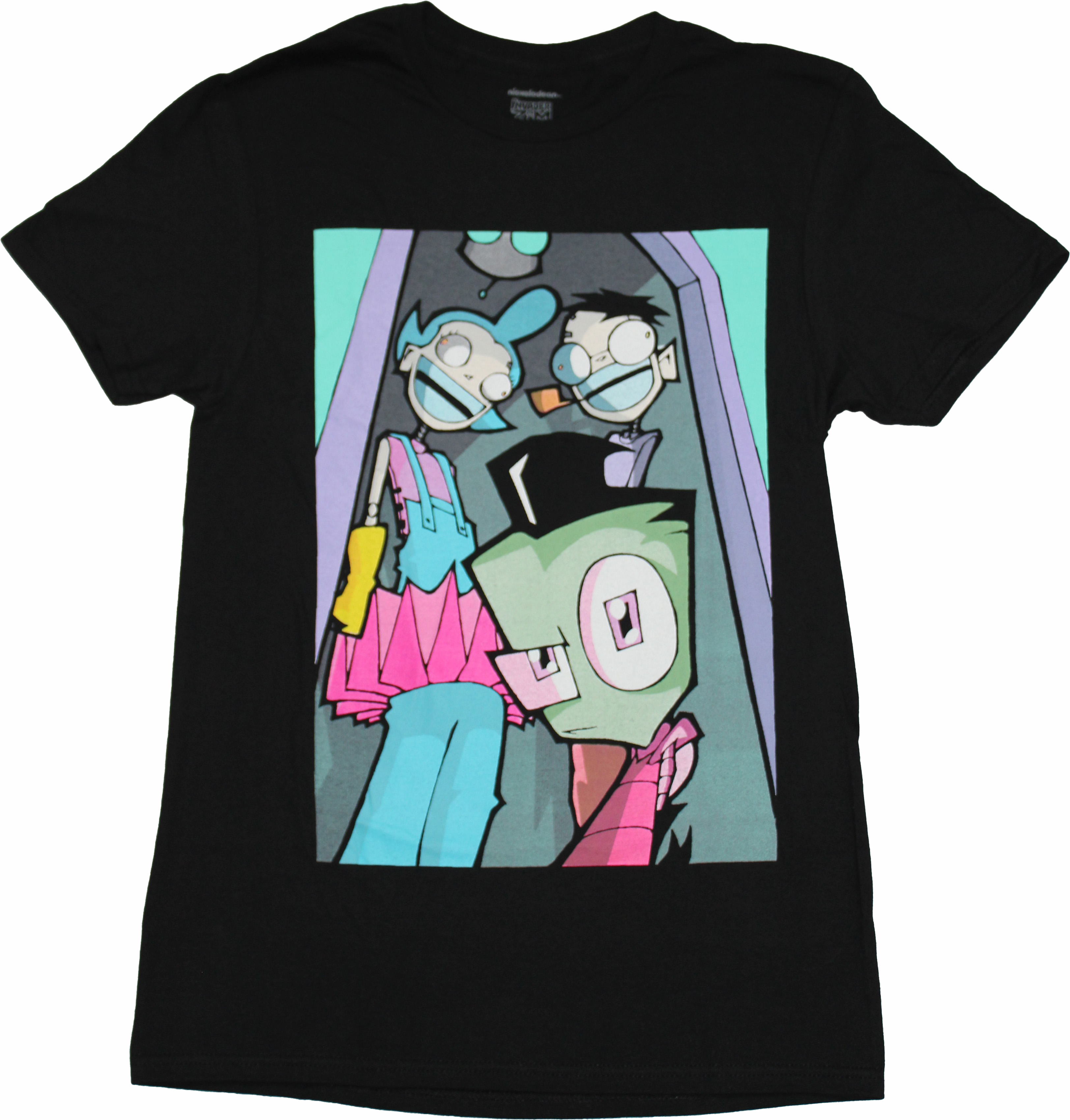 Invader Zim  New Adult T-Shirt - Zim and Robot Parents Image