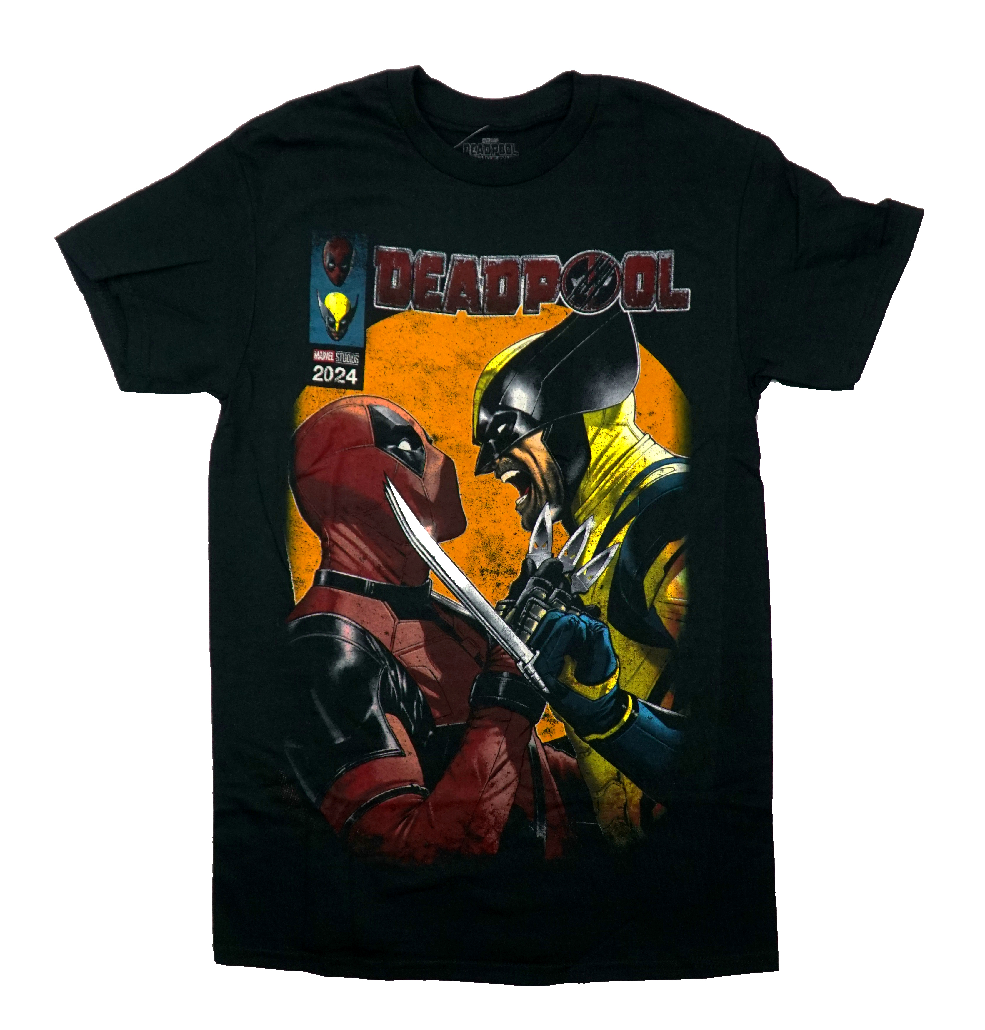 Deadpool & Wolverine New Adult T-Shirt – Faceoff Scream 2024
