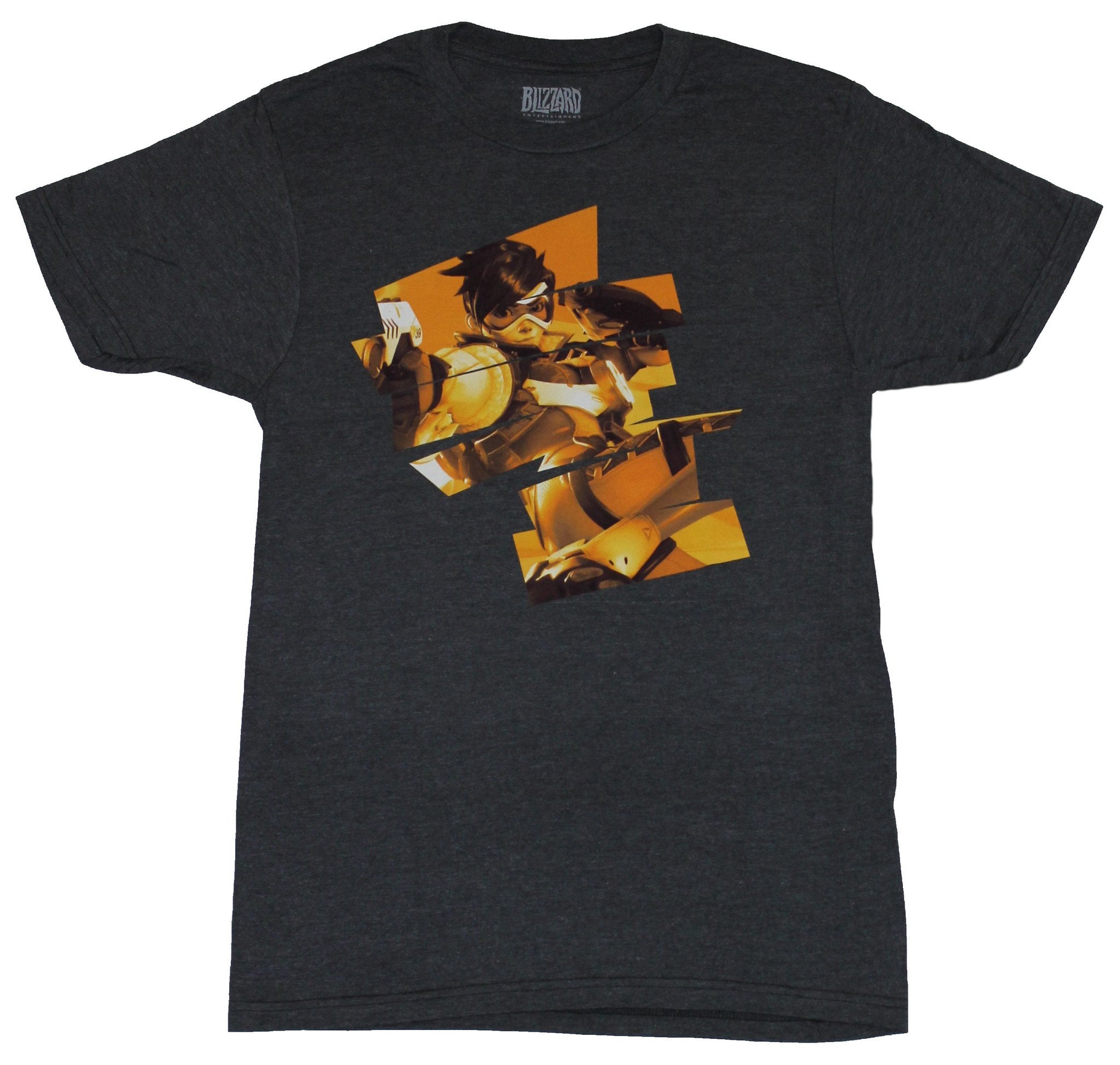 Overwatch Adult New T-Shirt - Cheers Love Yell Hex Tracer Pic - Picture 2 of 8