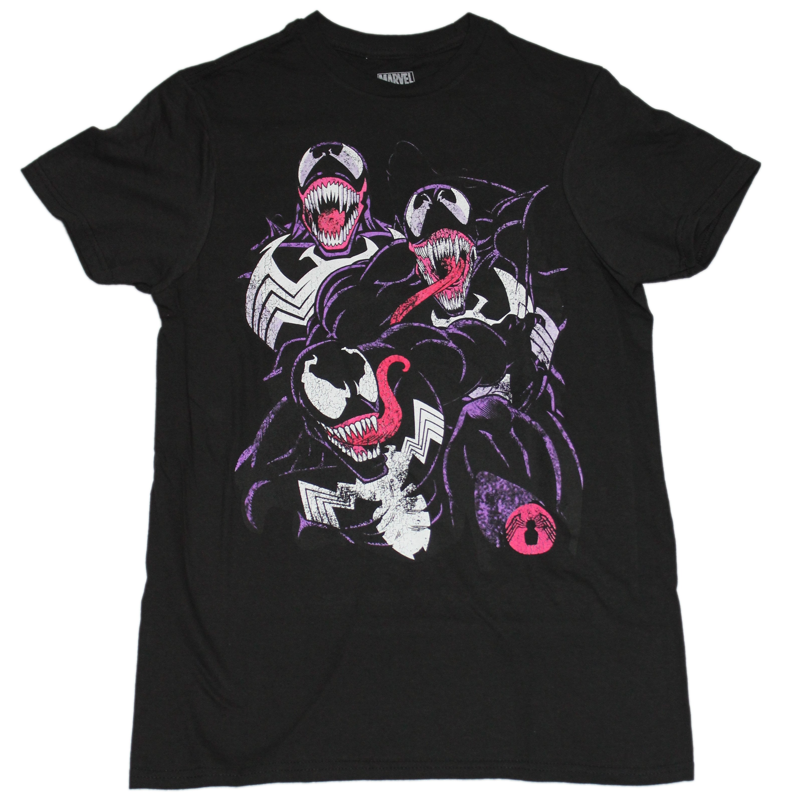 Venom New Adult T-Shirt - Distressed Triple Venom Attack Image | eBay