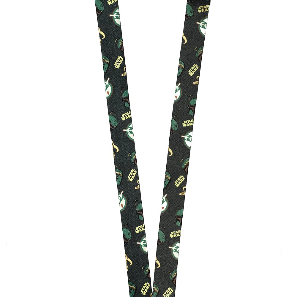 Boba Fett Sublimation Print Lanyard With Rubber Charm | Australia