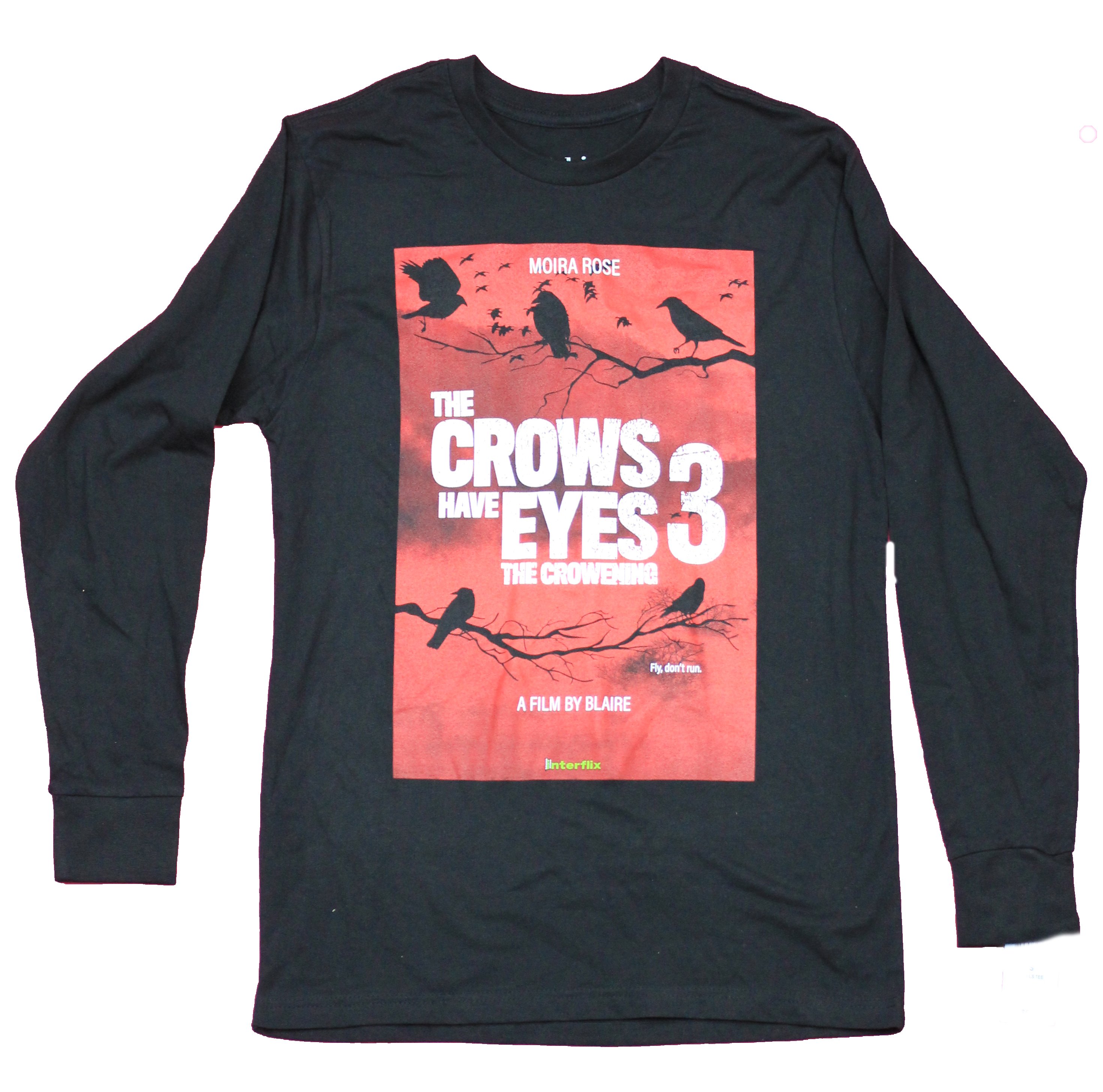 Schitt's Creek Mens Long Sleeve T-Shirt The Crows Have Eyes Poster Image