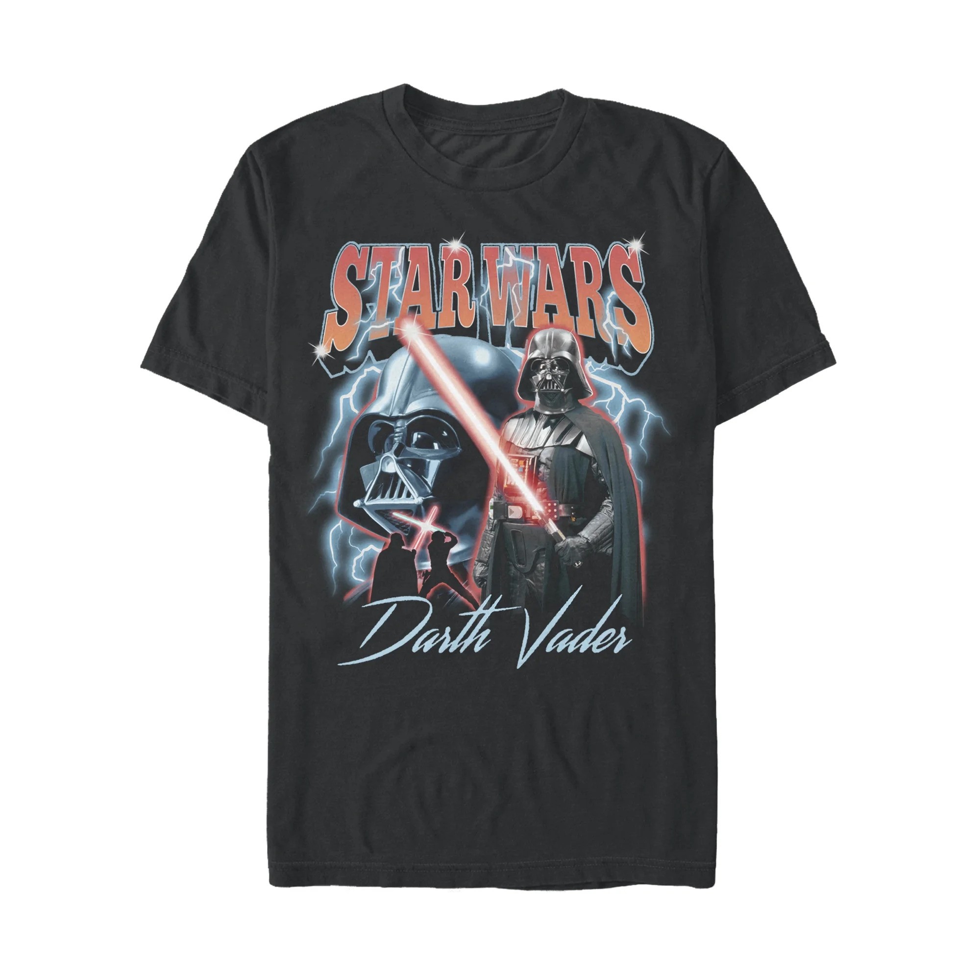 Star Wars Mens T-Shirt- Darth Vader Heavy Metal Style | eBay
