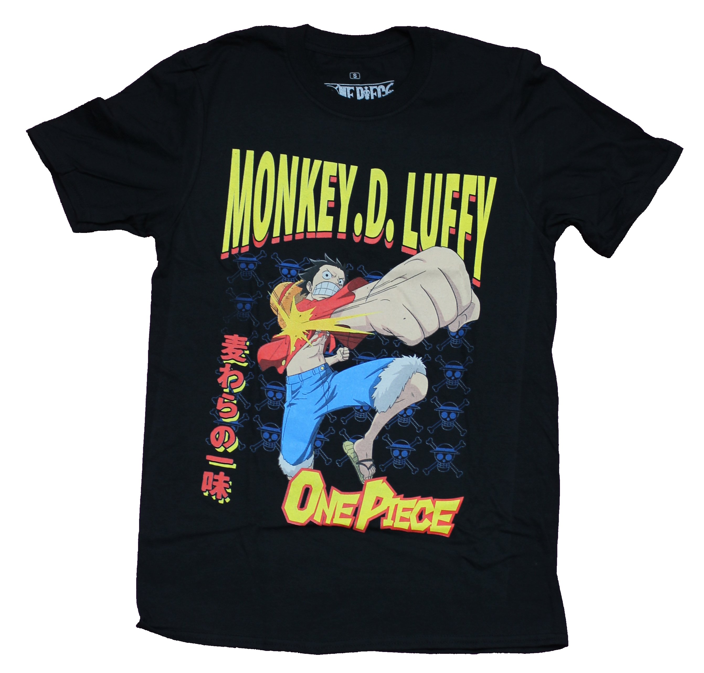 One Piece Mens T-Shirt - Monkey D Luffy Giant Punch Pic | eBay