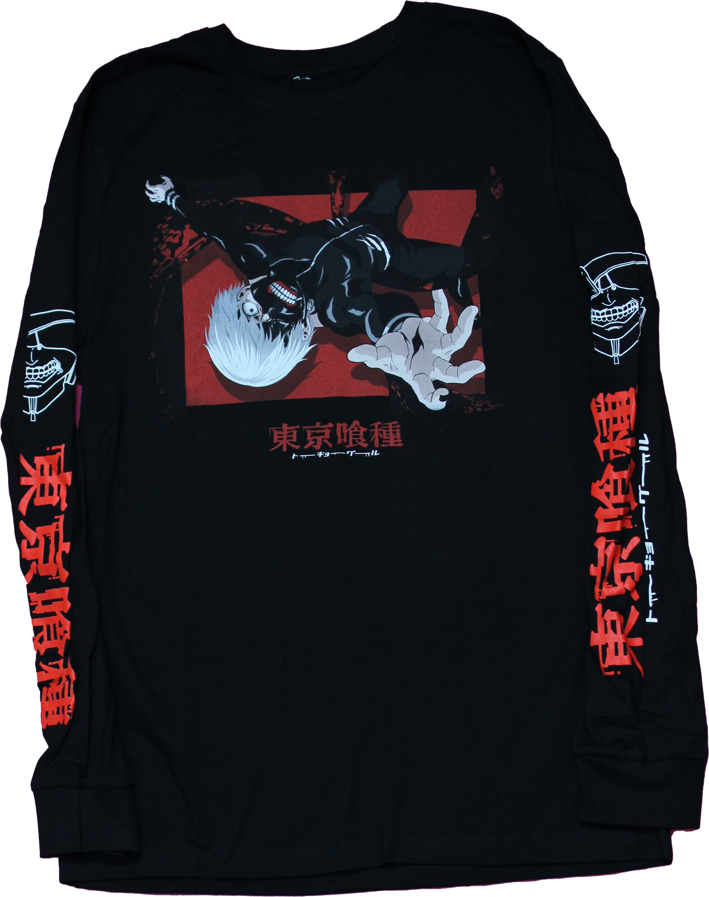 Tokyo Ghoul Mens Long Sleeve T-Shirt - Laying Down One Eye Open | eBay
