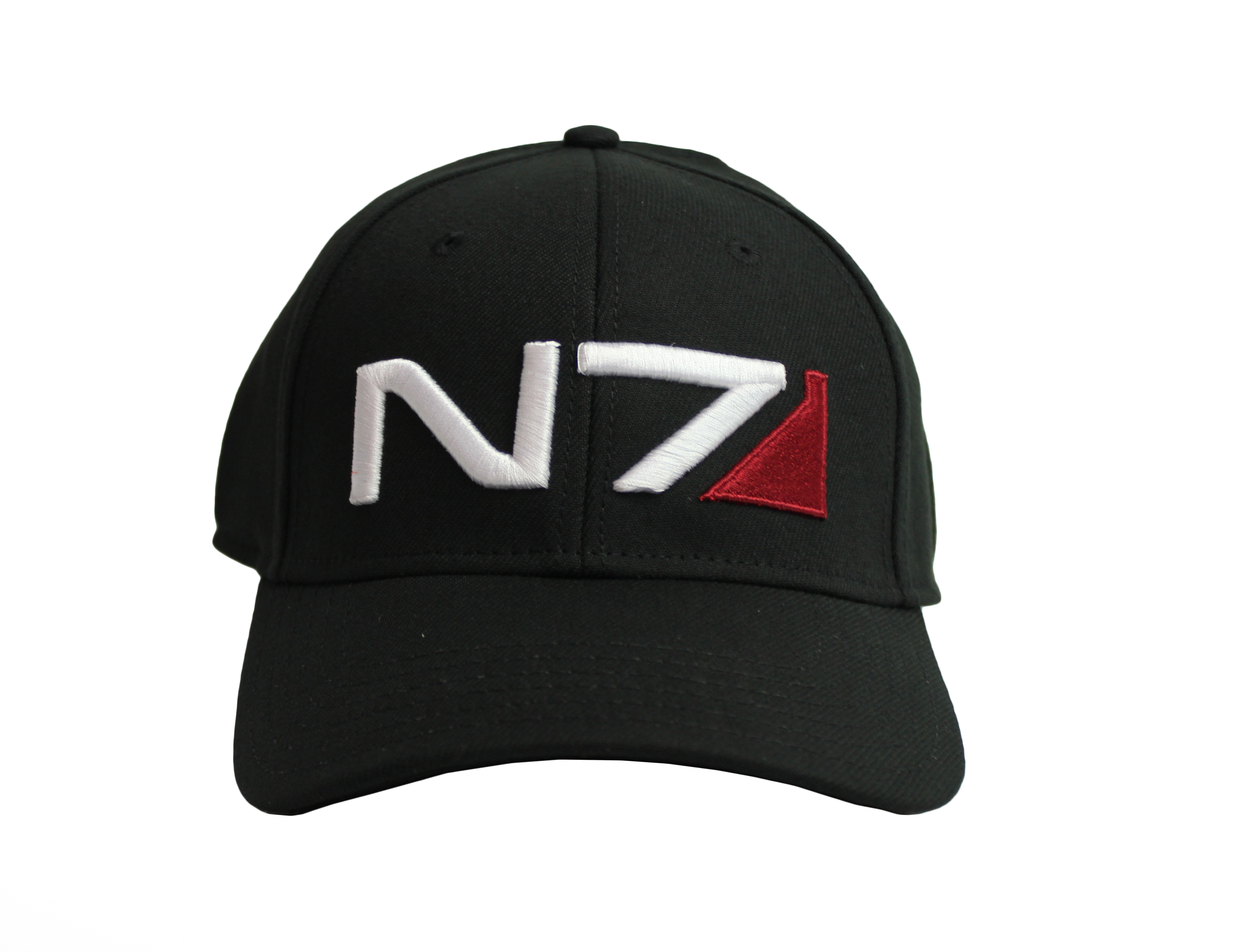 Mass Effect N7 Black Fitted Hat Cap One Size Fits Most | eBay