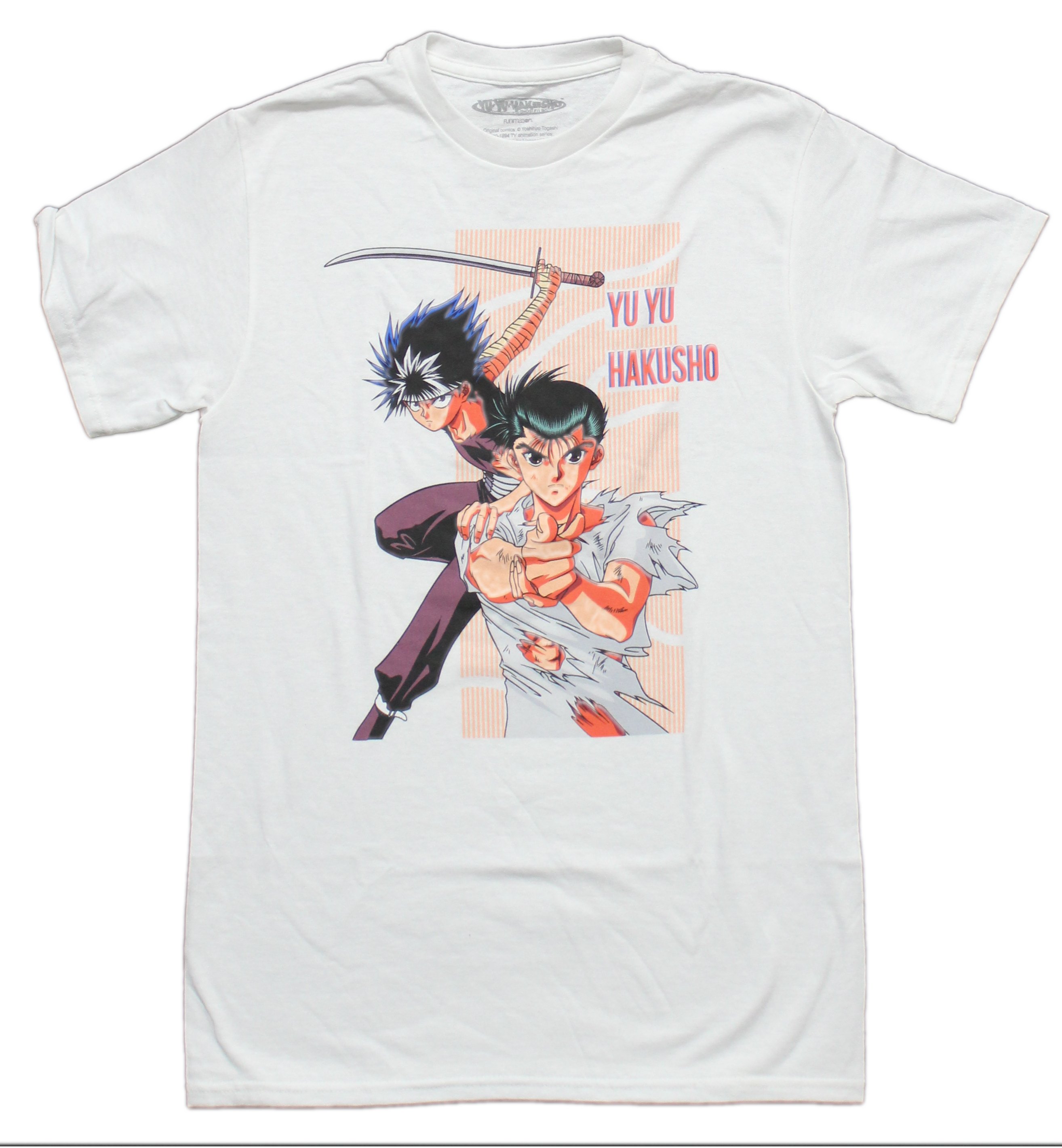 Yu Yu Hakusho New Adult T-Shirt - Yuske Hei Lined Box Dup Image | eBay