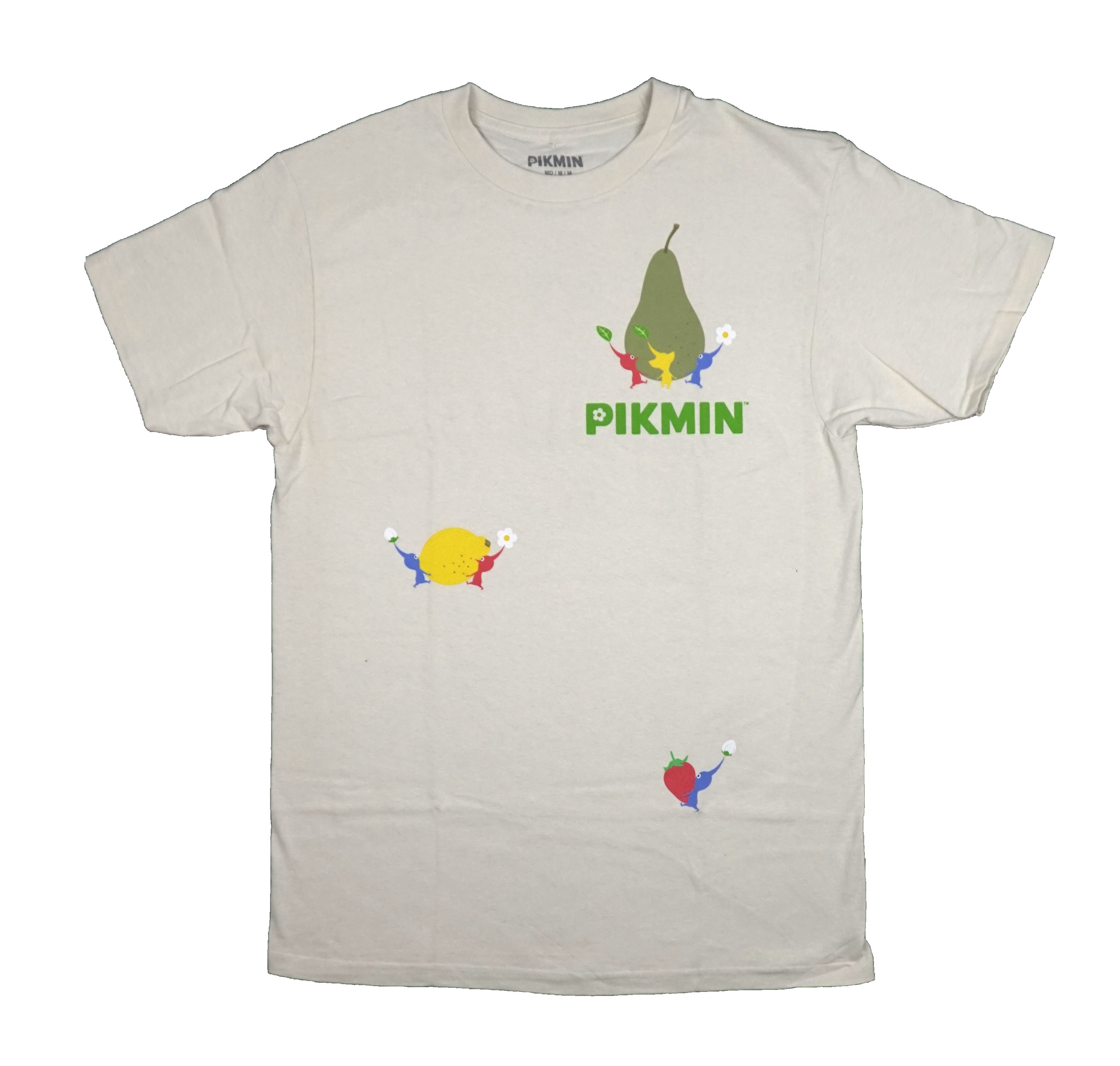 みんみん Pikmin New Adult T-Shirt - Fruit Carrying Pikmins Front & Back | eBay