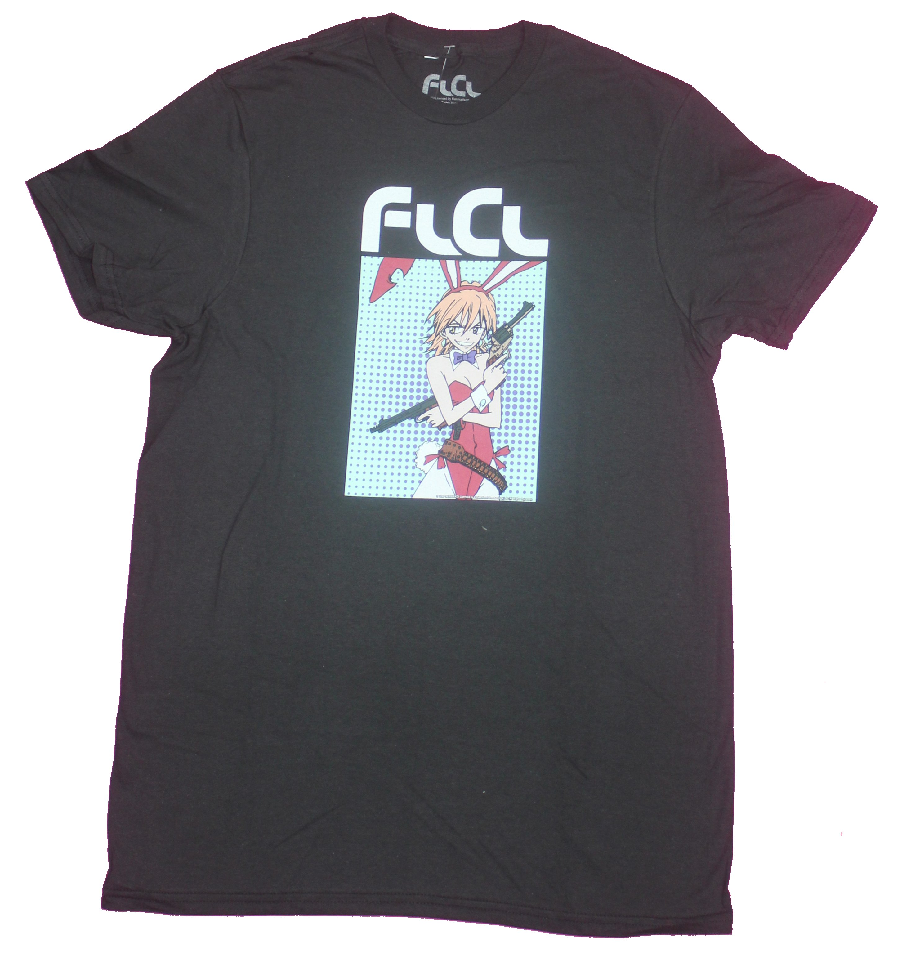 Flcl Mens T Shirt Haruko Haruhara In Rabbit Suit Under Name Ebay