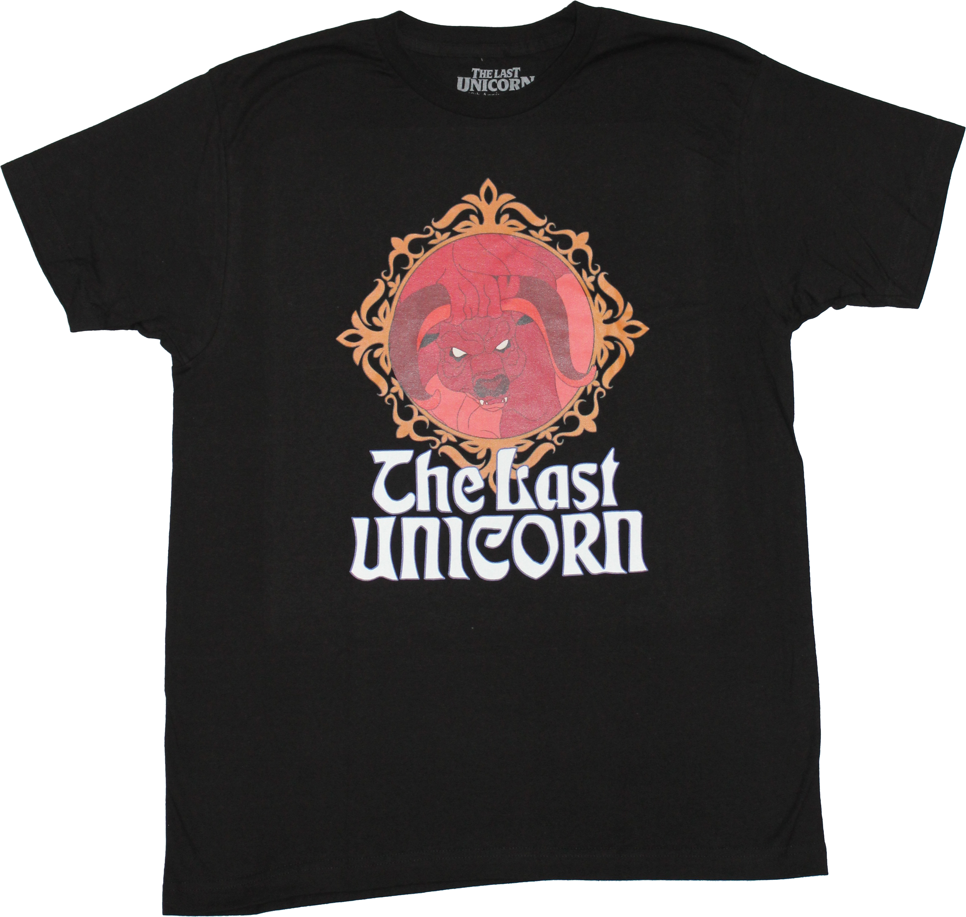 The Last Unicorn New Adult T-Shirt - Red Bull Diamond Over Logo