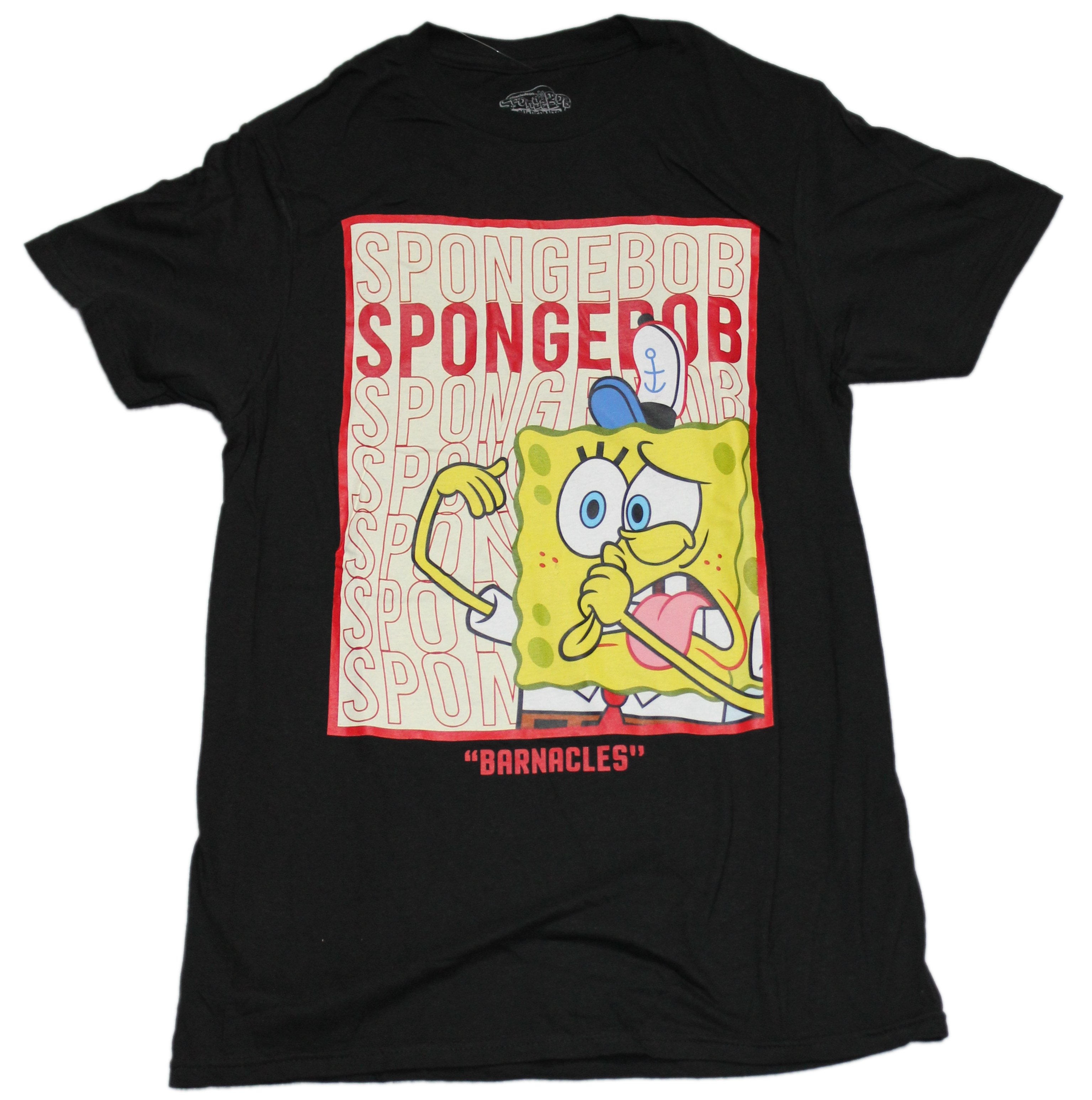 SpongeBob Squarepants New Adult T-Shirt - Barnacles Name Drop