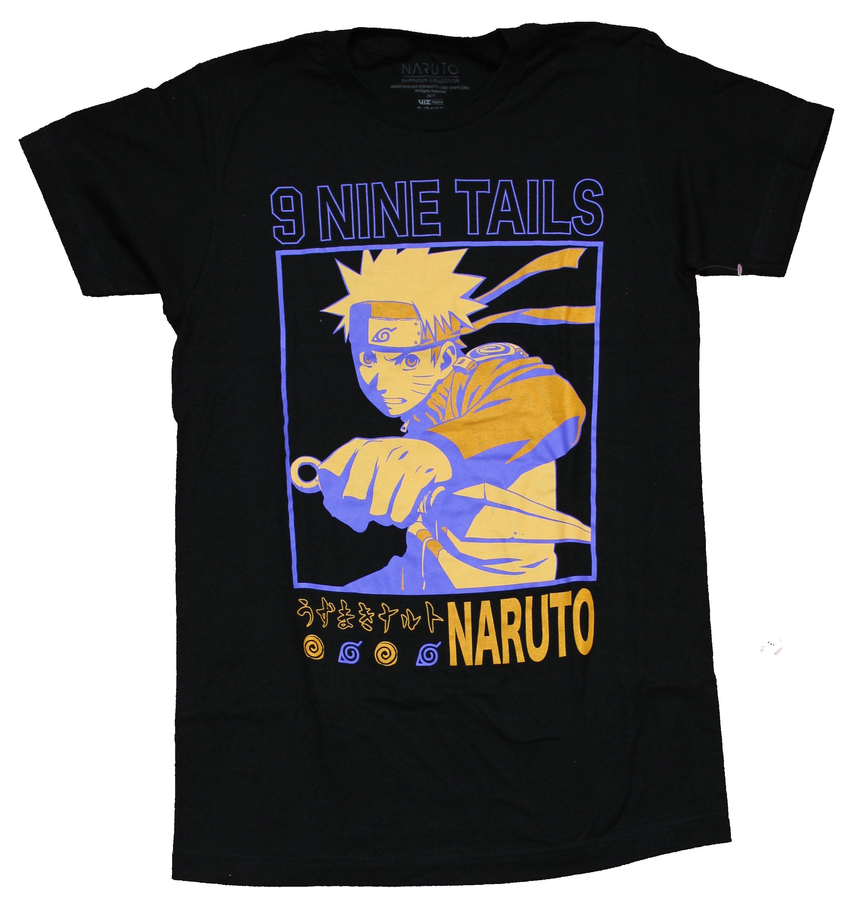 Naruto Shippuden Mens T-Shirt - Naruto Uzumaki Nine Tails | eBay