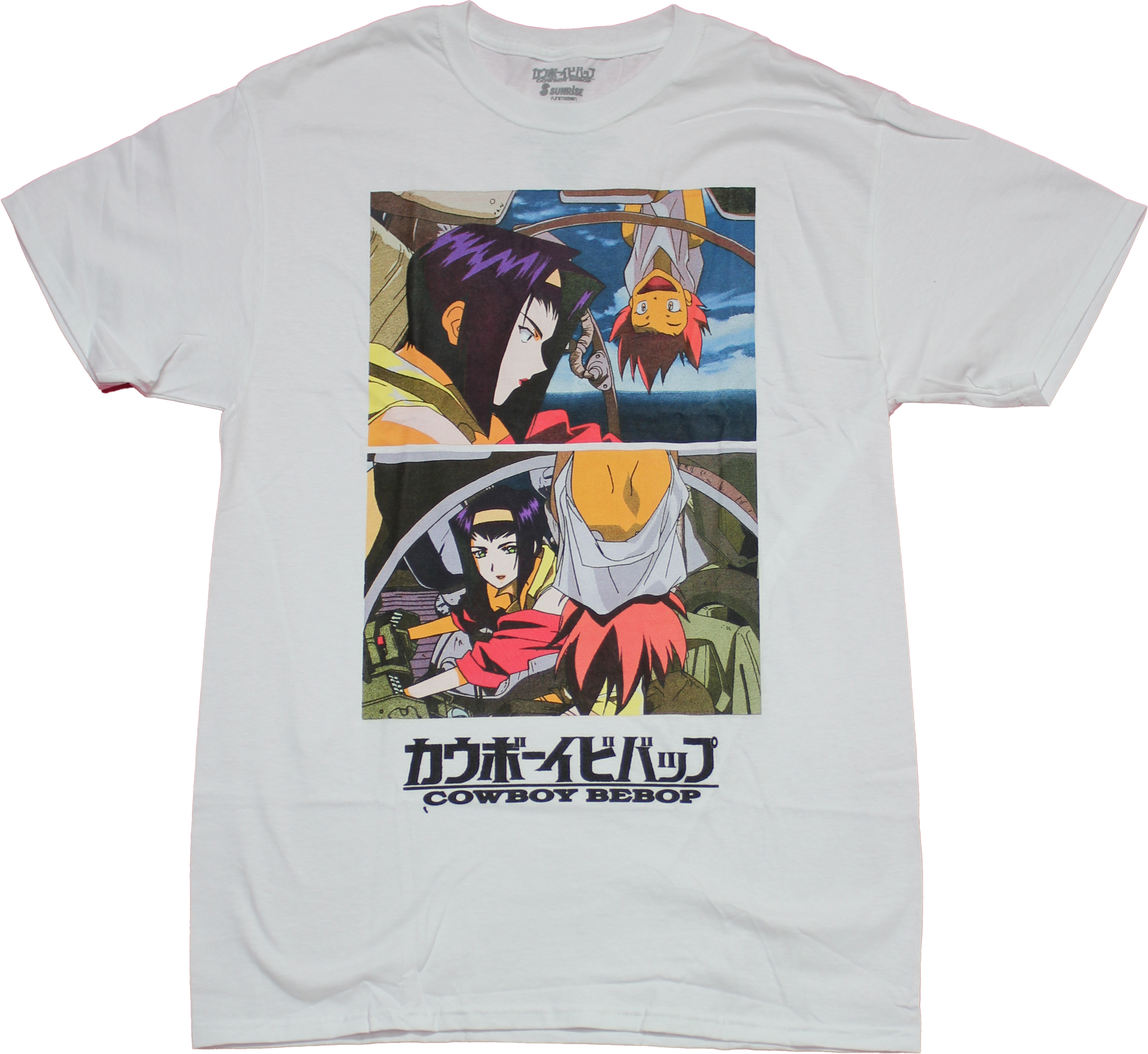 Cowboy Bebop New Adult T-Shirt - Ed Dangling Upside Down