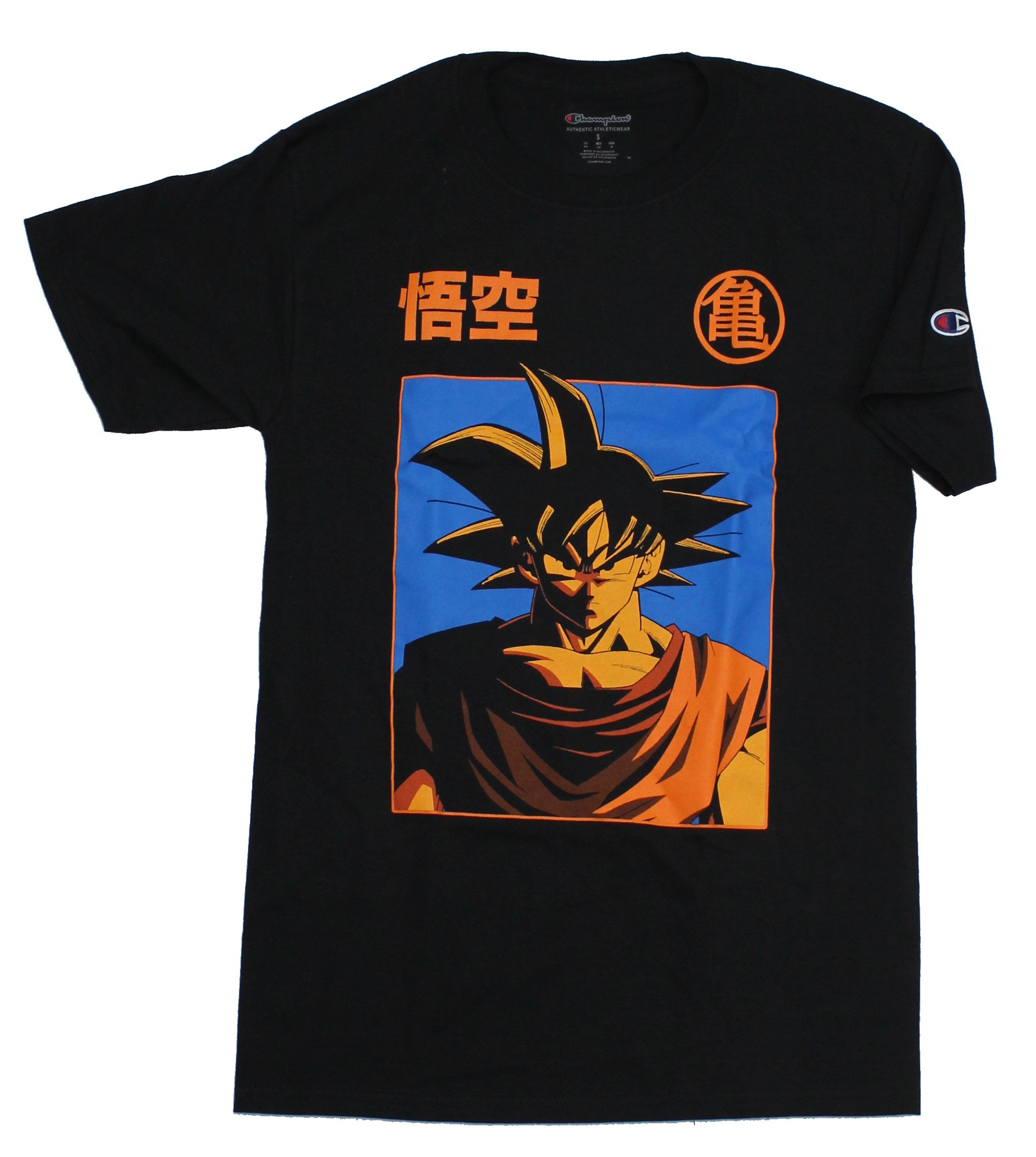 Dragon Ball Z Champion Mens T Shirt Goku Blue Orange Box Image Ebay