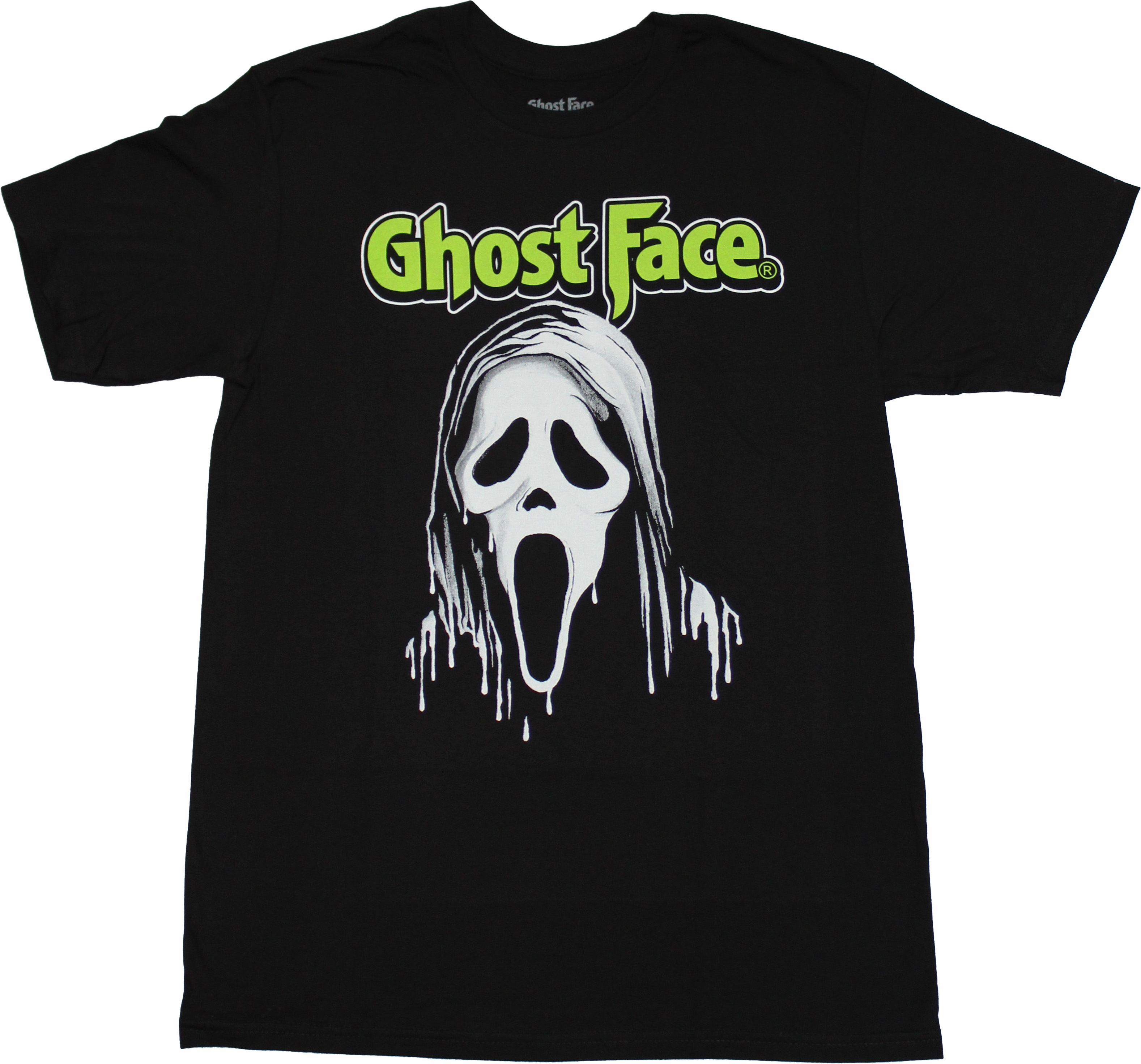 Scream New Adult T-Shirt - Ghostface Below Green Name | eBay