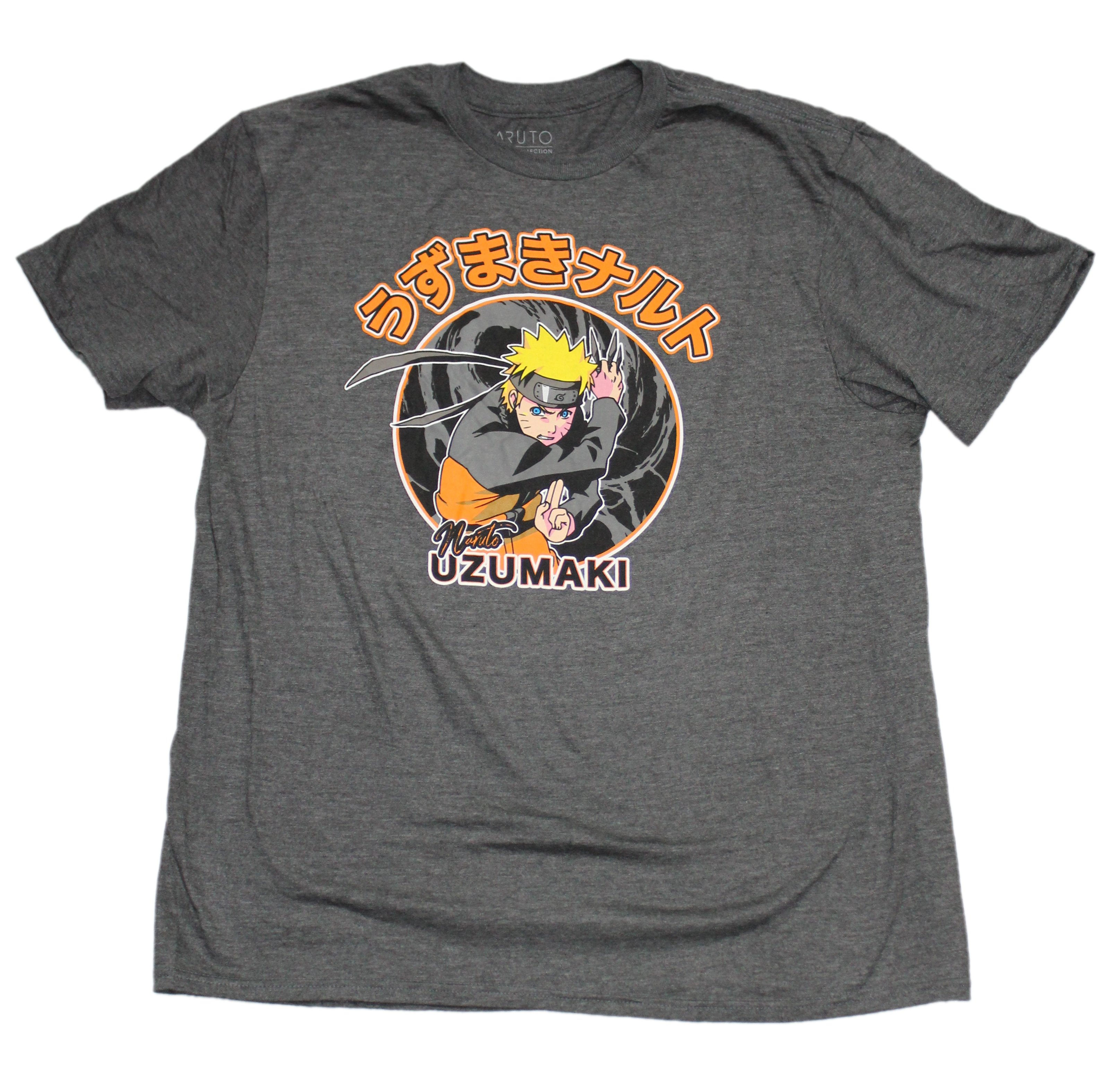 Naruto Shippuden New Adult T-Shirt - Uzumaki Kanji Circle